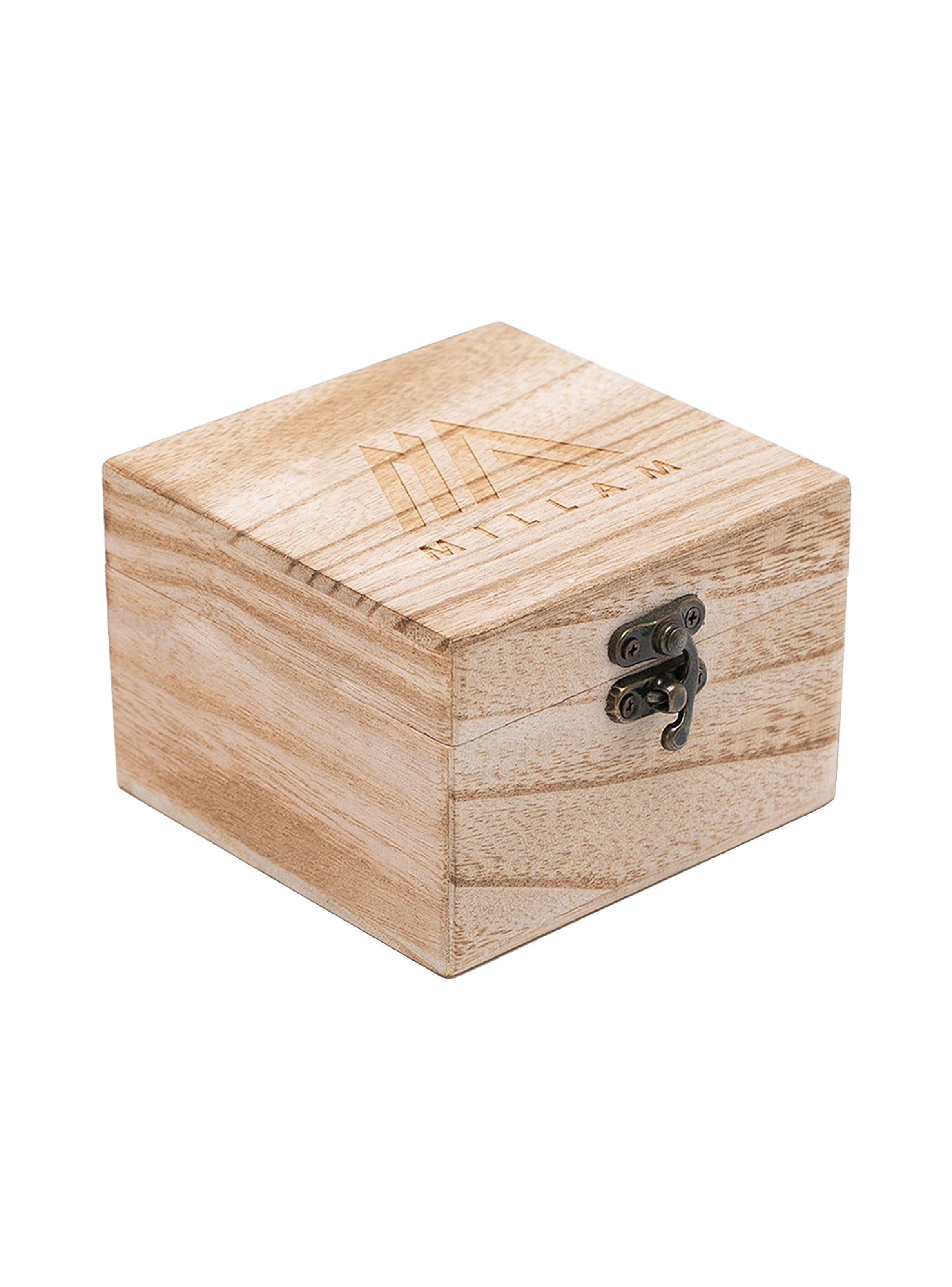 Reloj Cronógrafo Metal Negro Madera Rojiza Hombre-3