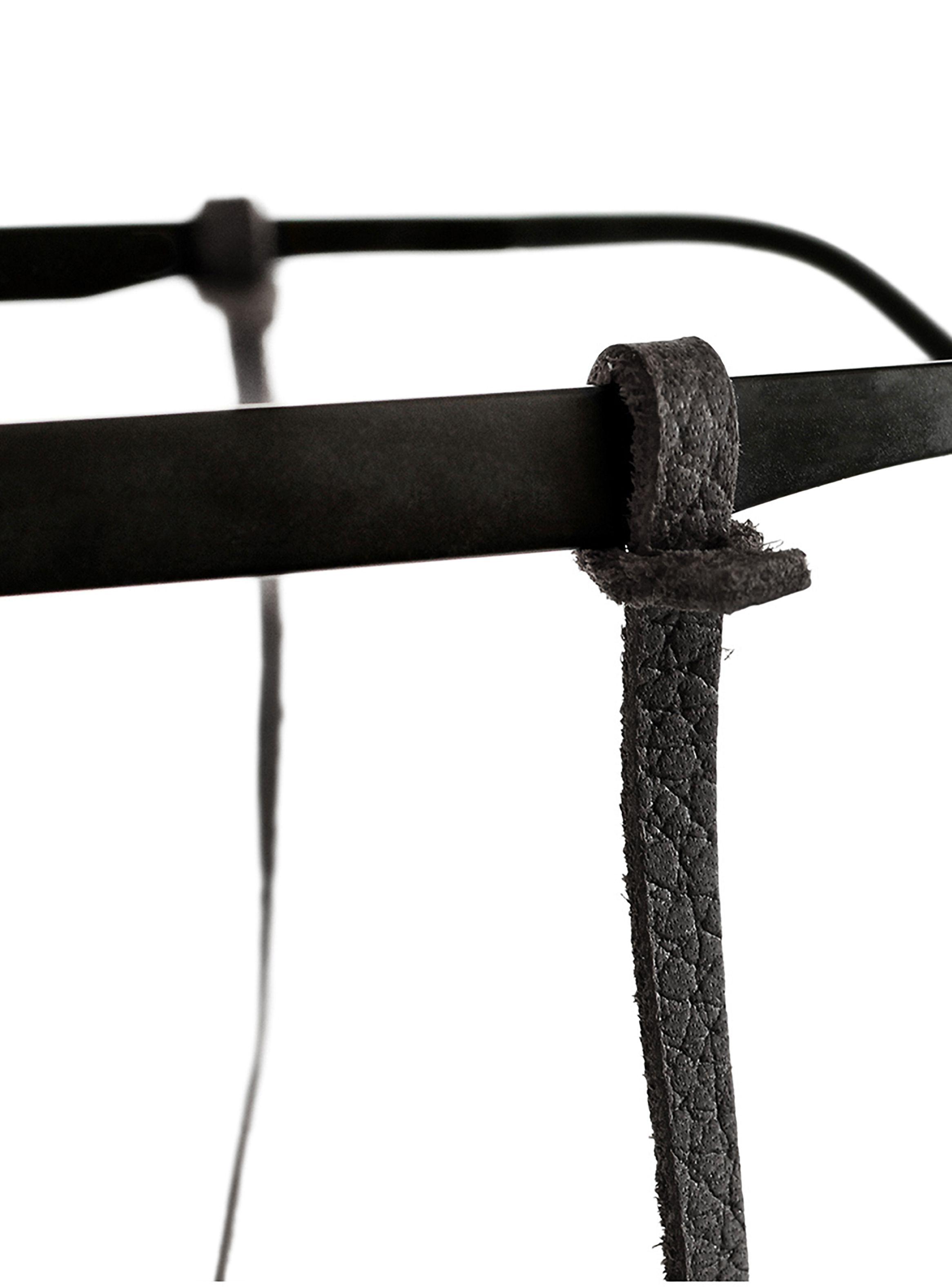 Strap de Cuero Delgado para Lentes color Negro Ajustable-5