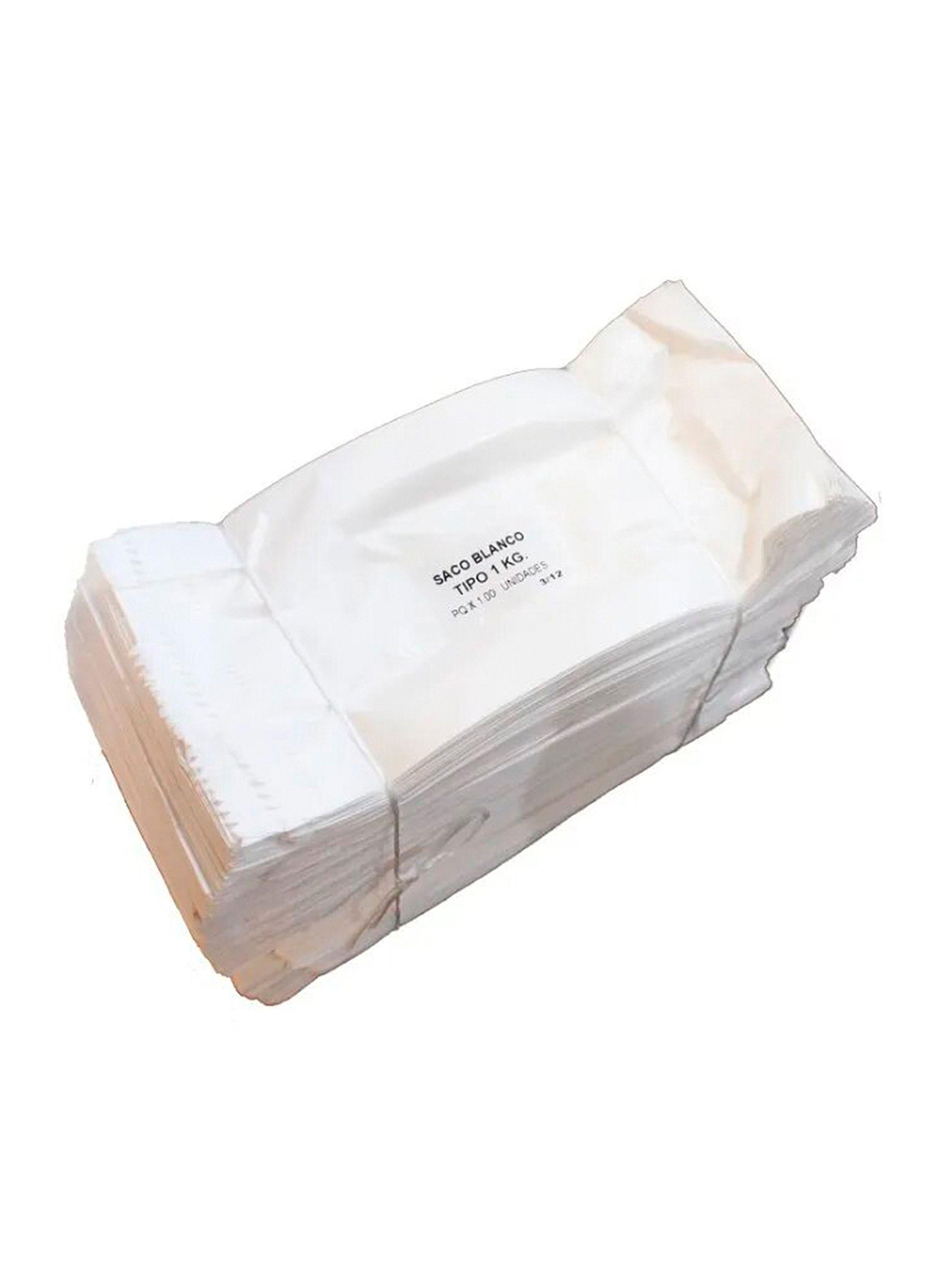 Bolsa Papel Kraft Blanco Bolsas Sacos 1 Kg 100 unidades-3