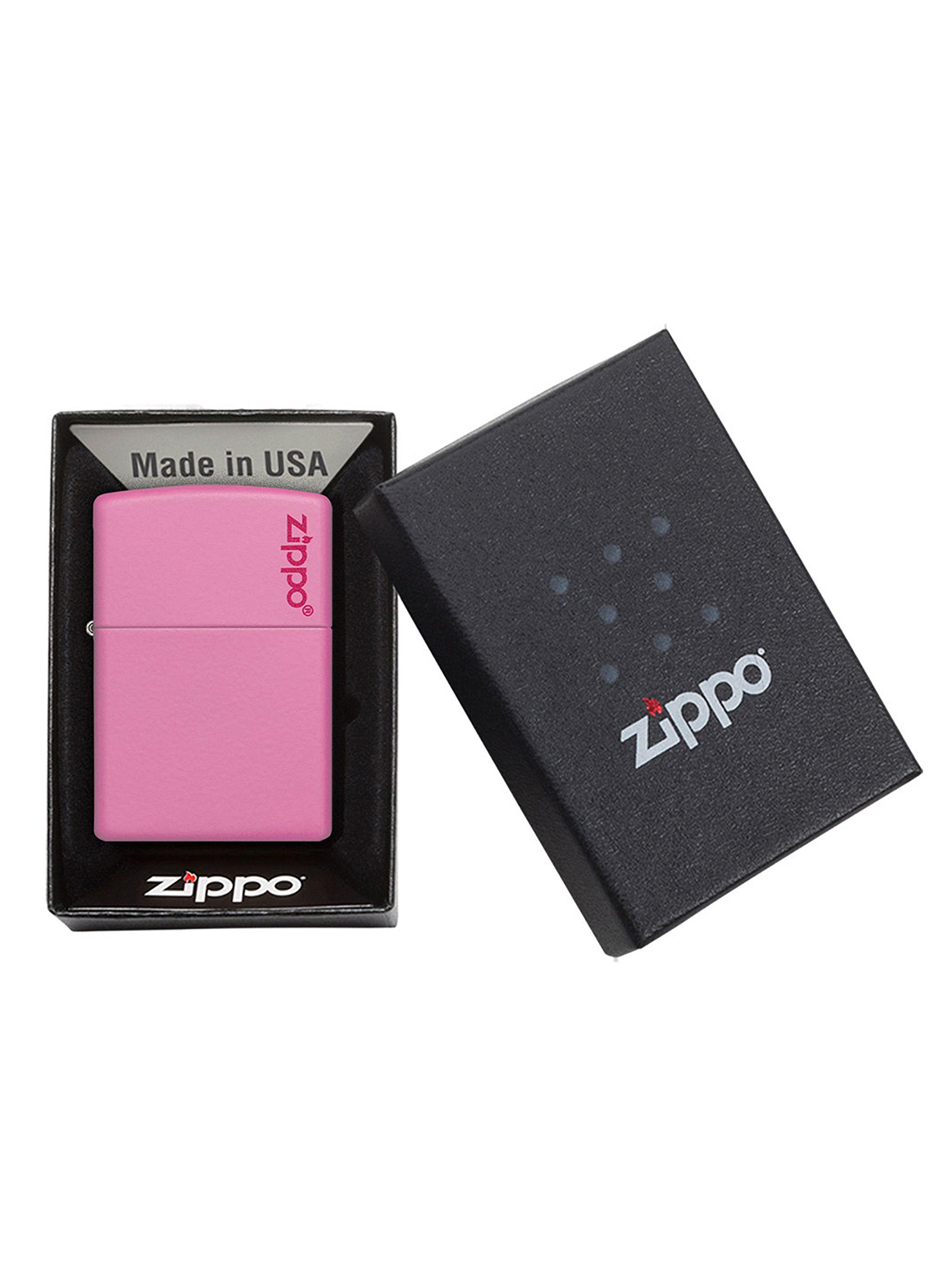 Encendedor Zippo Lighter Classic Pink Matte Logo Rosa-4