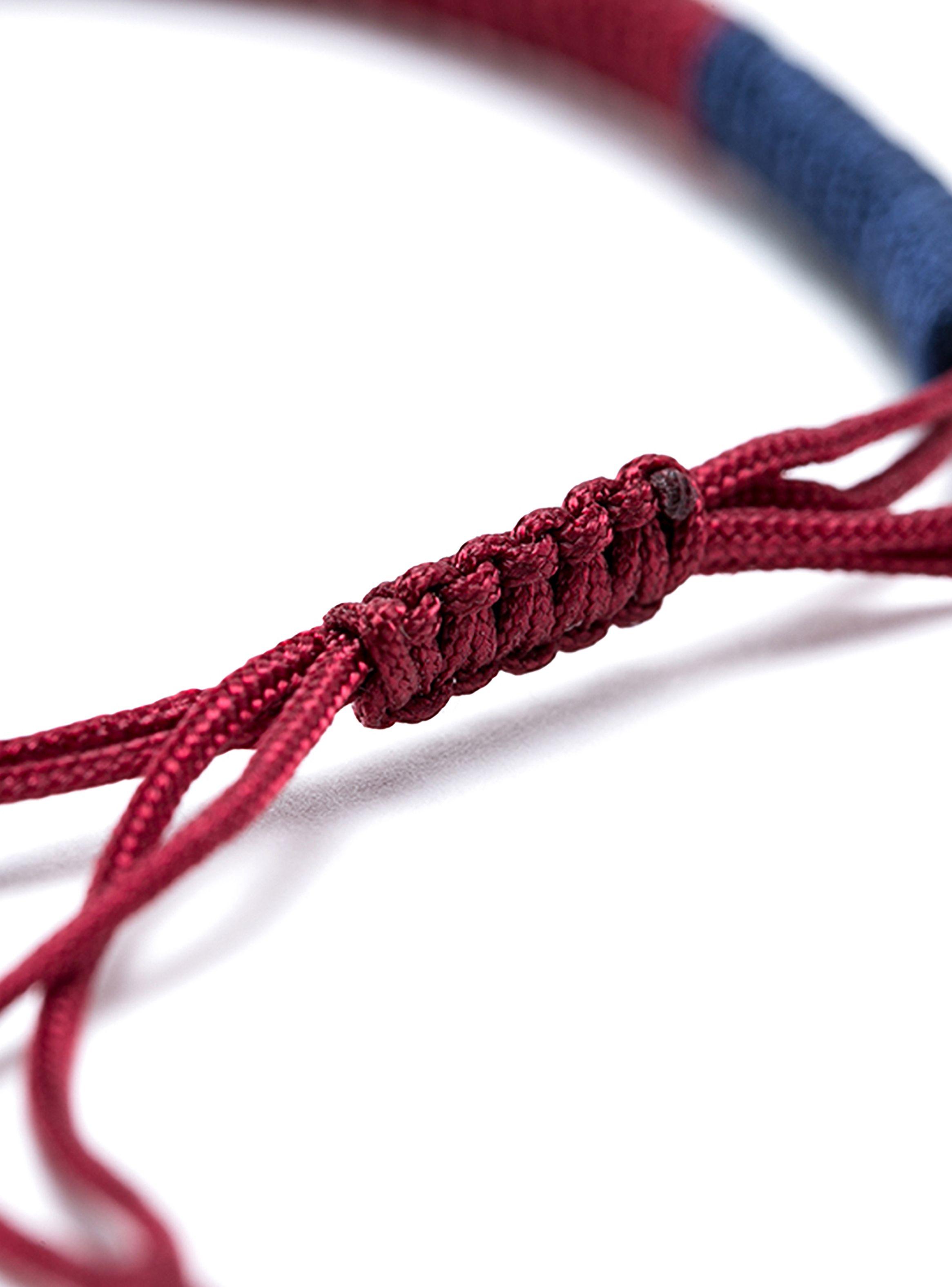Pulsera Budista Para La Suerte Roja Azul Unisex-2