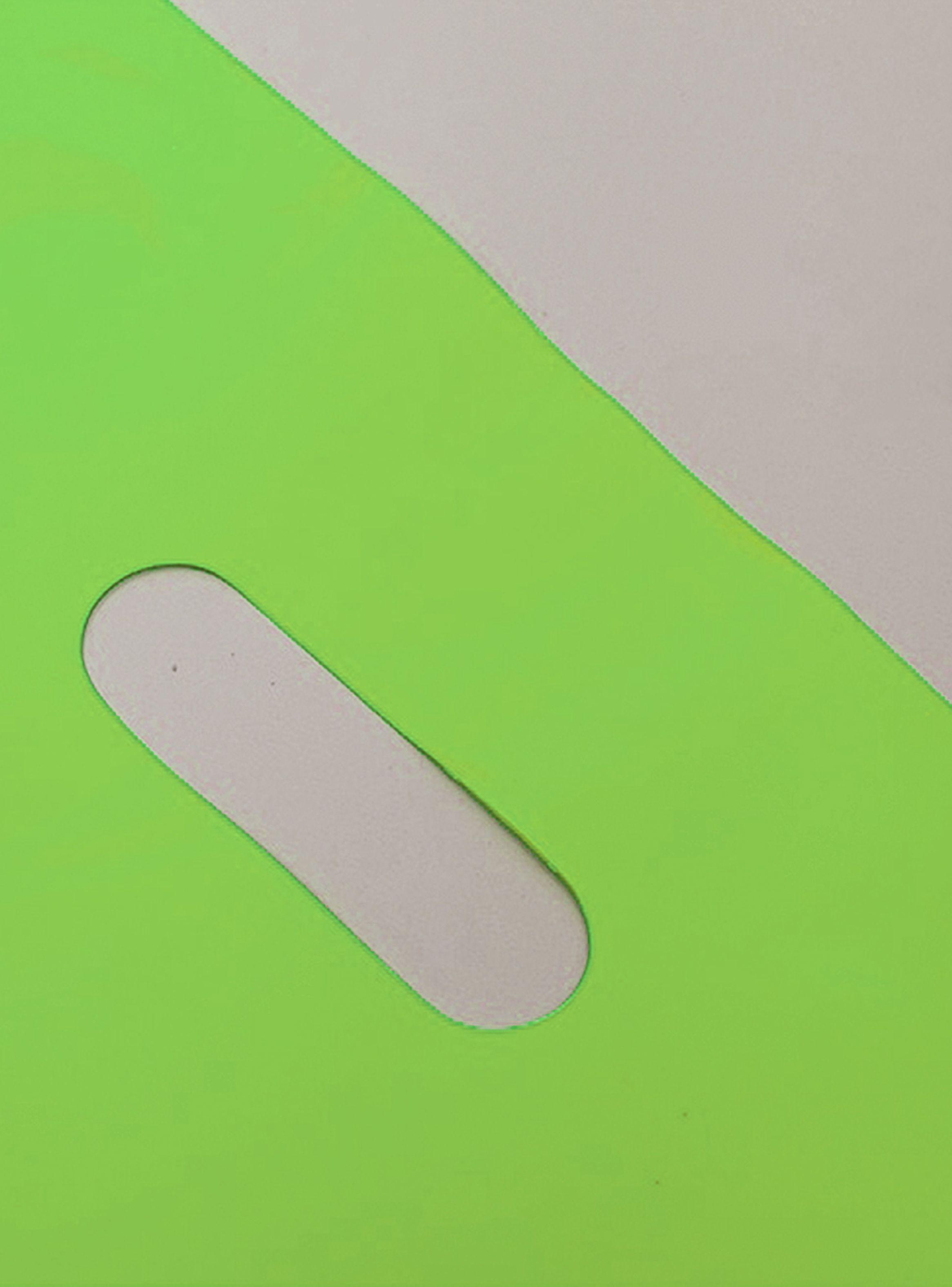 Bolsa Plástica Boutique Troquelada Riñon 40x50 Verde-4