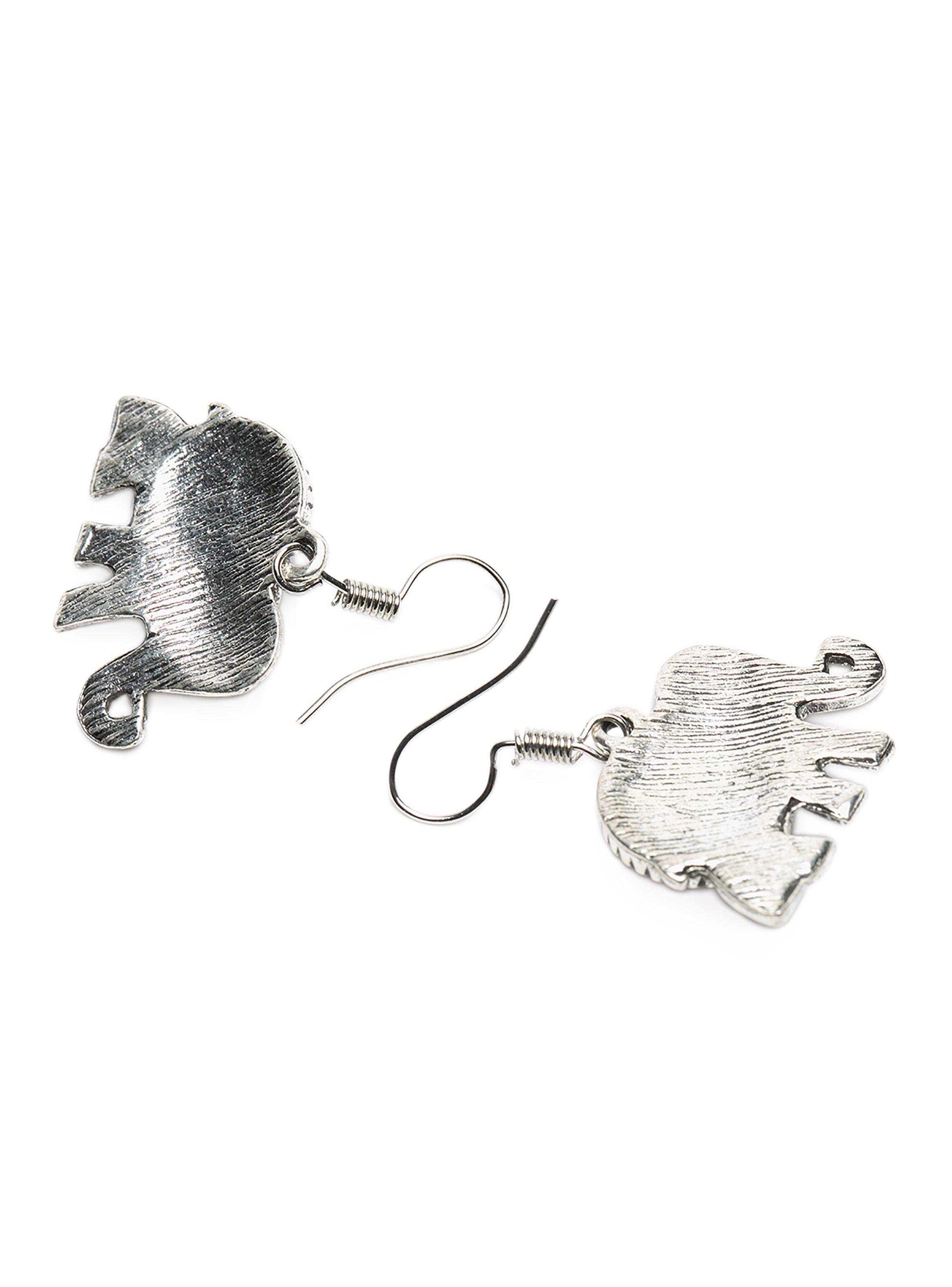 Aretes Mandala Elefante Tricolor Mujer-1