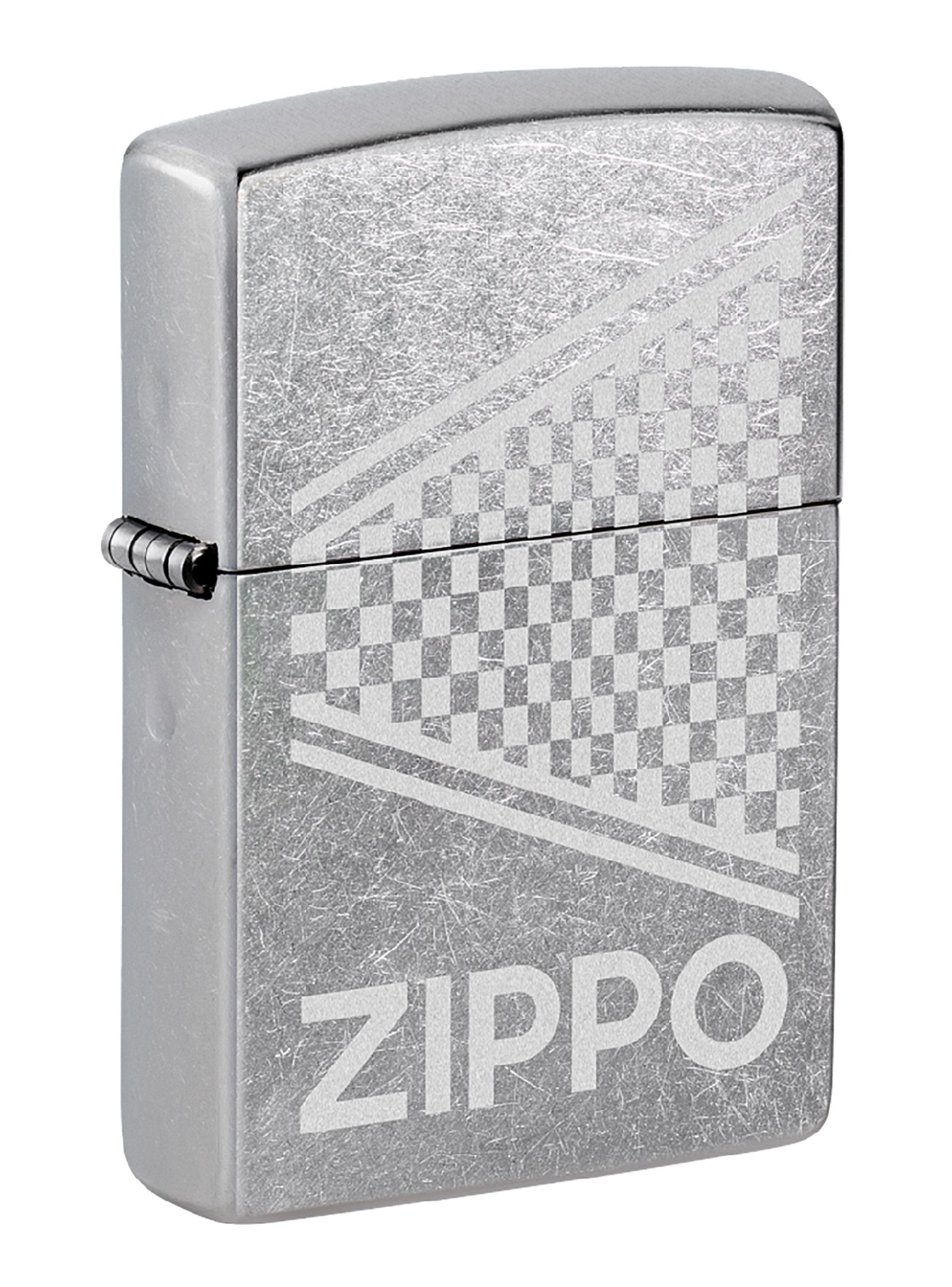 Encendedor Zippo Lighter Design Street Chrome Logo Lustre-0