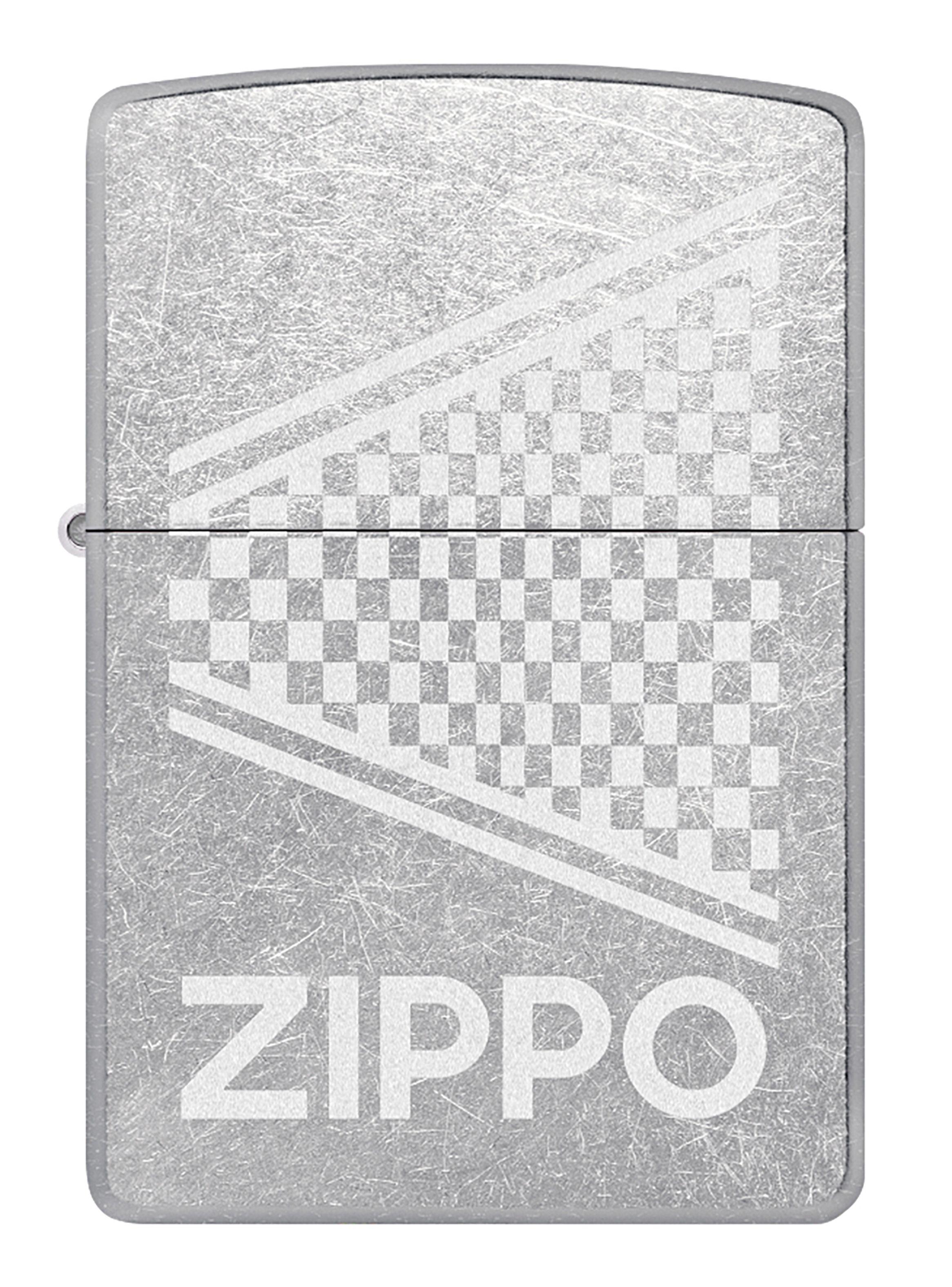 Encendedor Zippo Lighter Design Street Chrome Logo Lustre-1