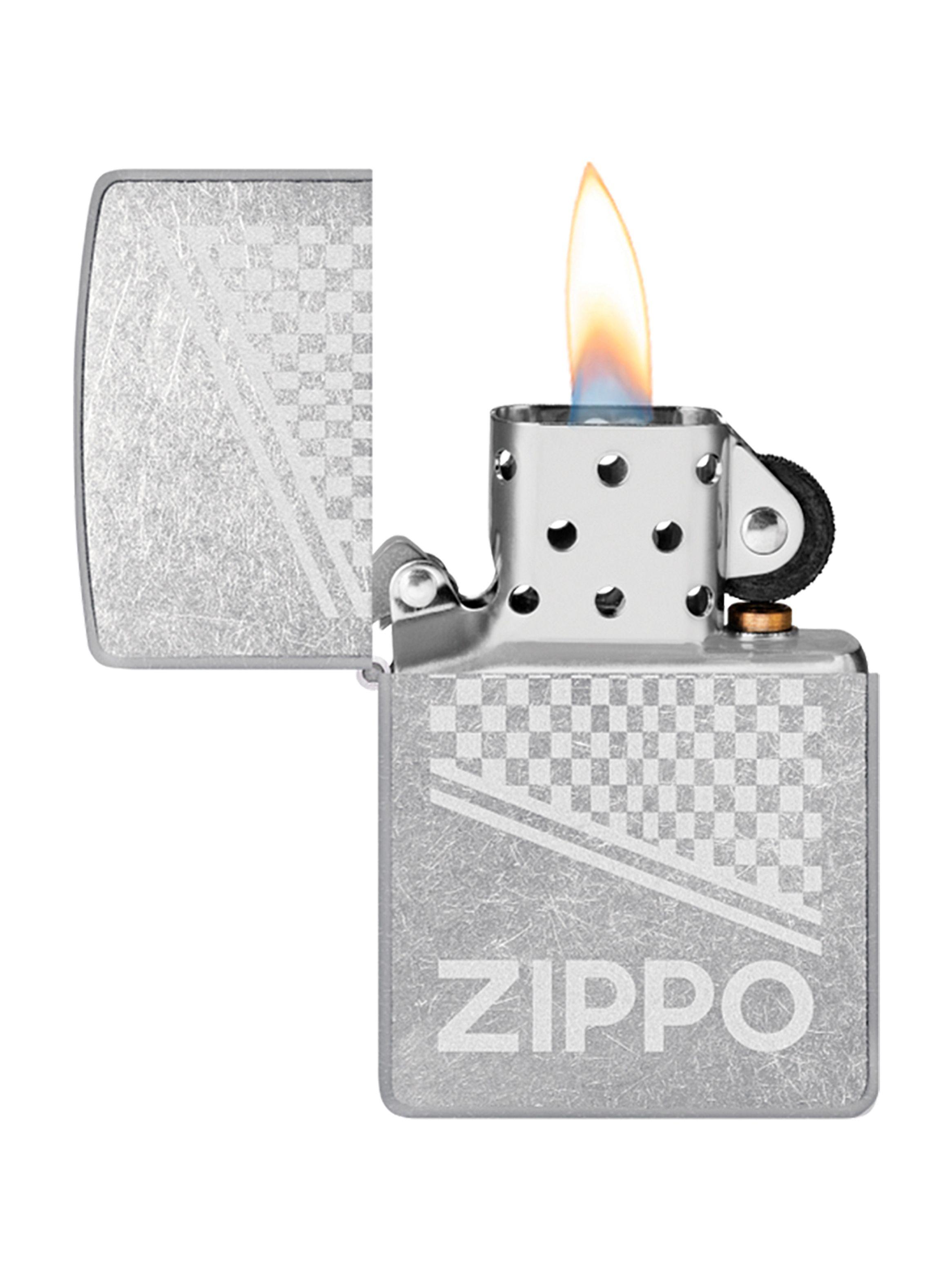 Encendedor Zippo Lighter Design Street Chrome Logo Lustre-2