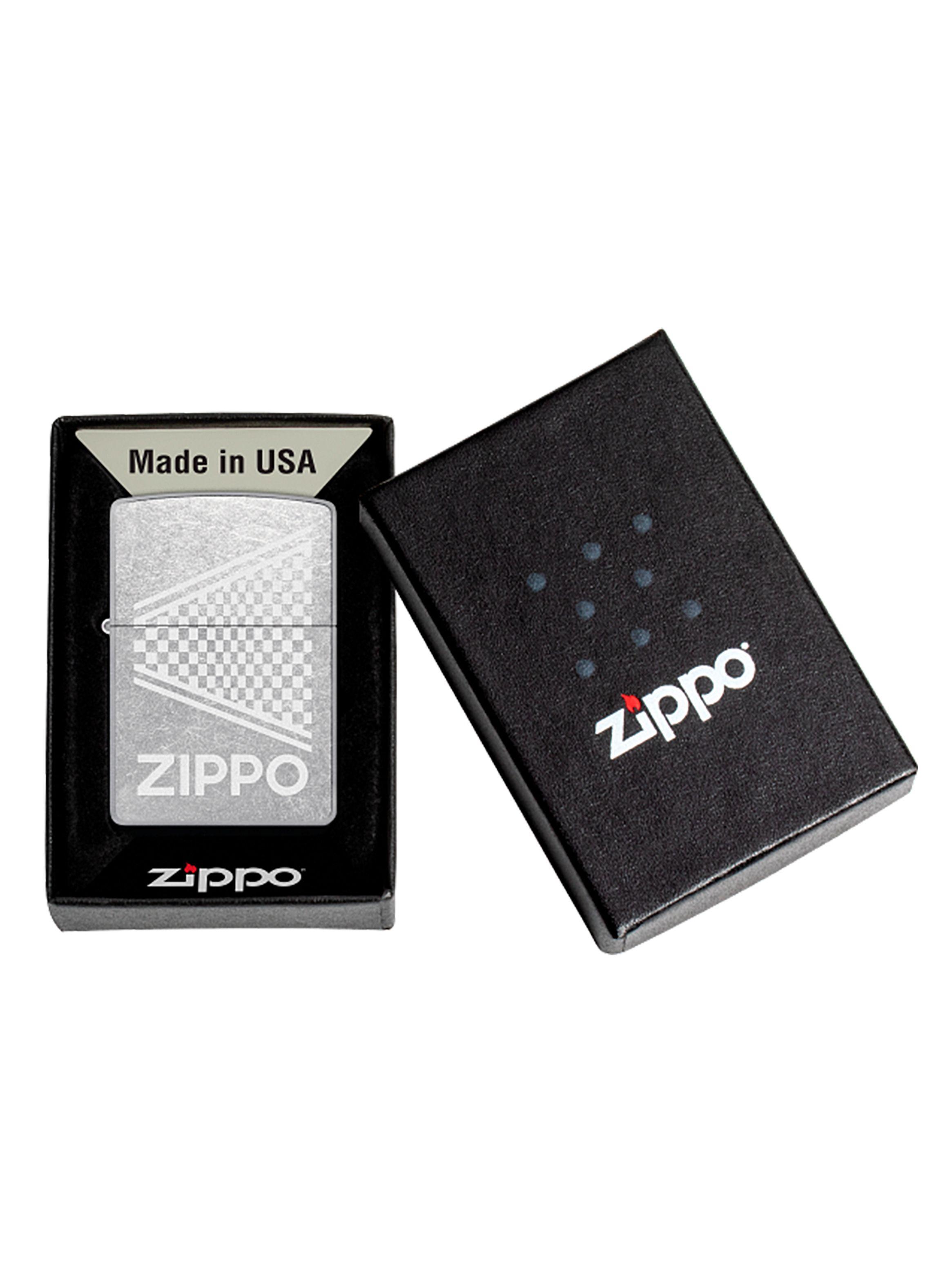 Encendedor Zippo Lighter Design Street Chrome Logo Lustre-3