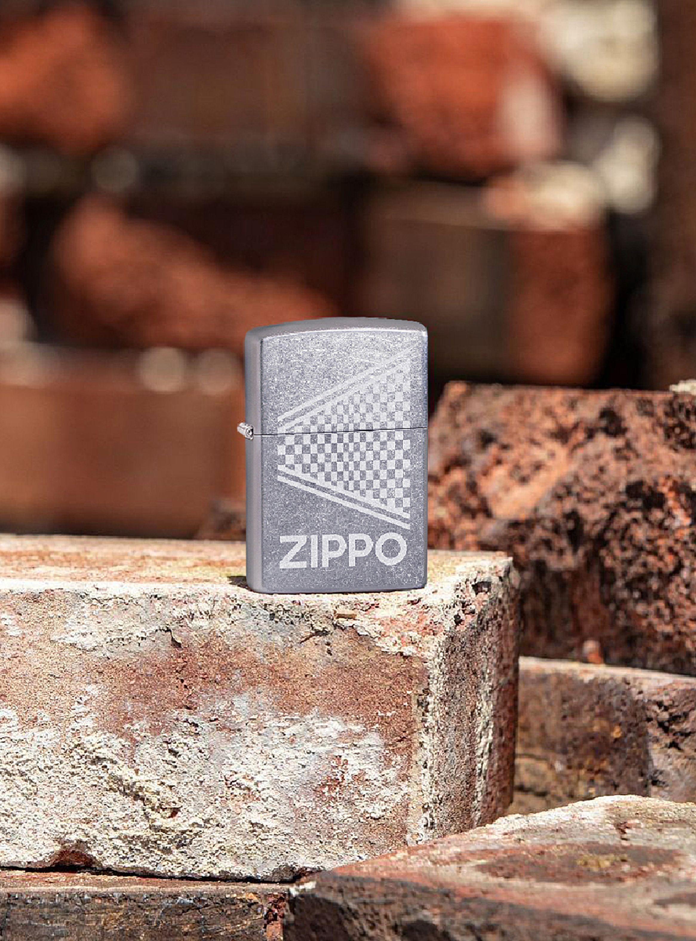 Encendedor Zippo Lighter Design Street Chrome Logo Lustre-4
