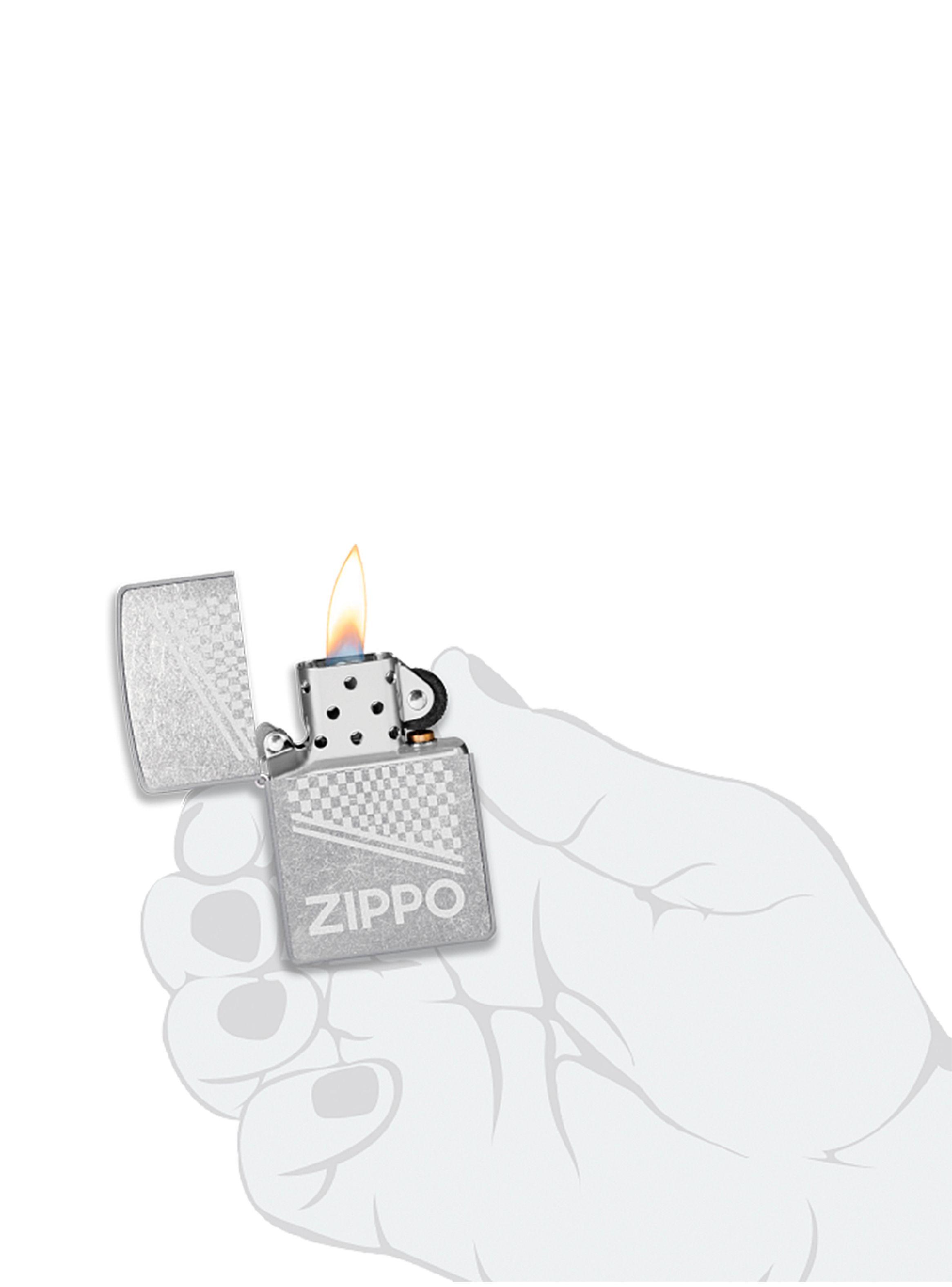 Encendedor Zippo Lighter Design Street Chrome Logo Lustre-5