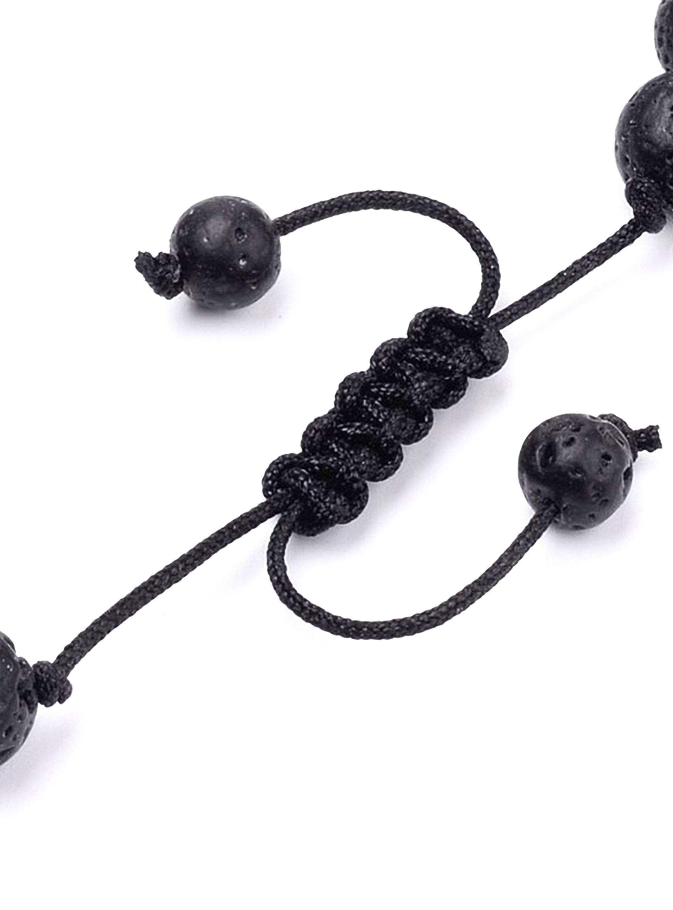 Pulseras de Piedras Naturales Volcánica Brazalete 7 Chakras Ajustable-6