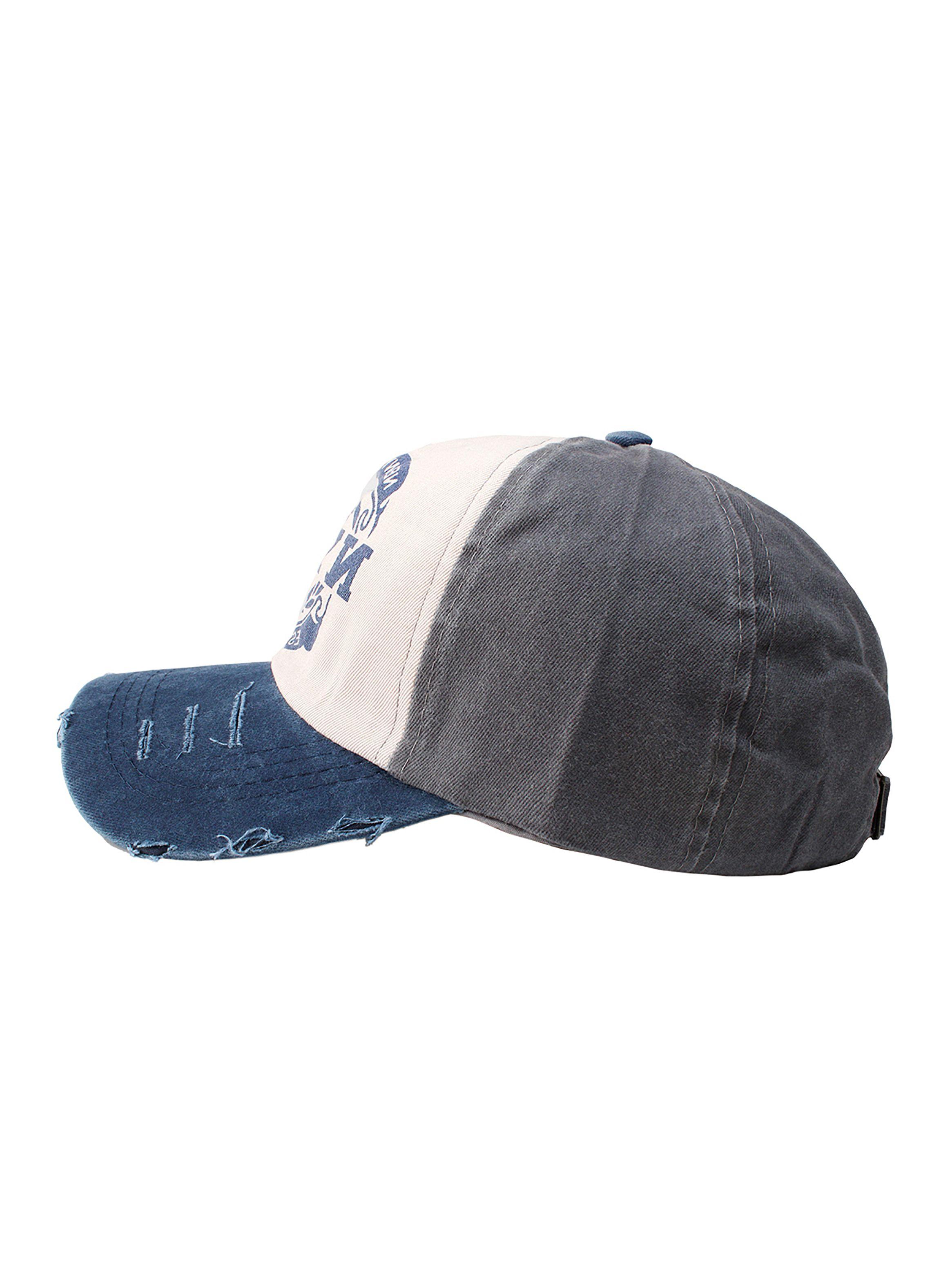 Jockey de Algodón NYPD Prelavado Gris Visera Azul-5