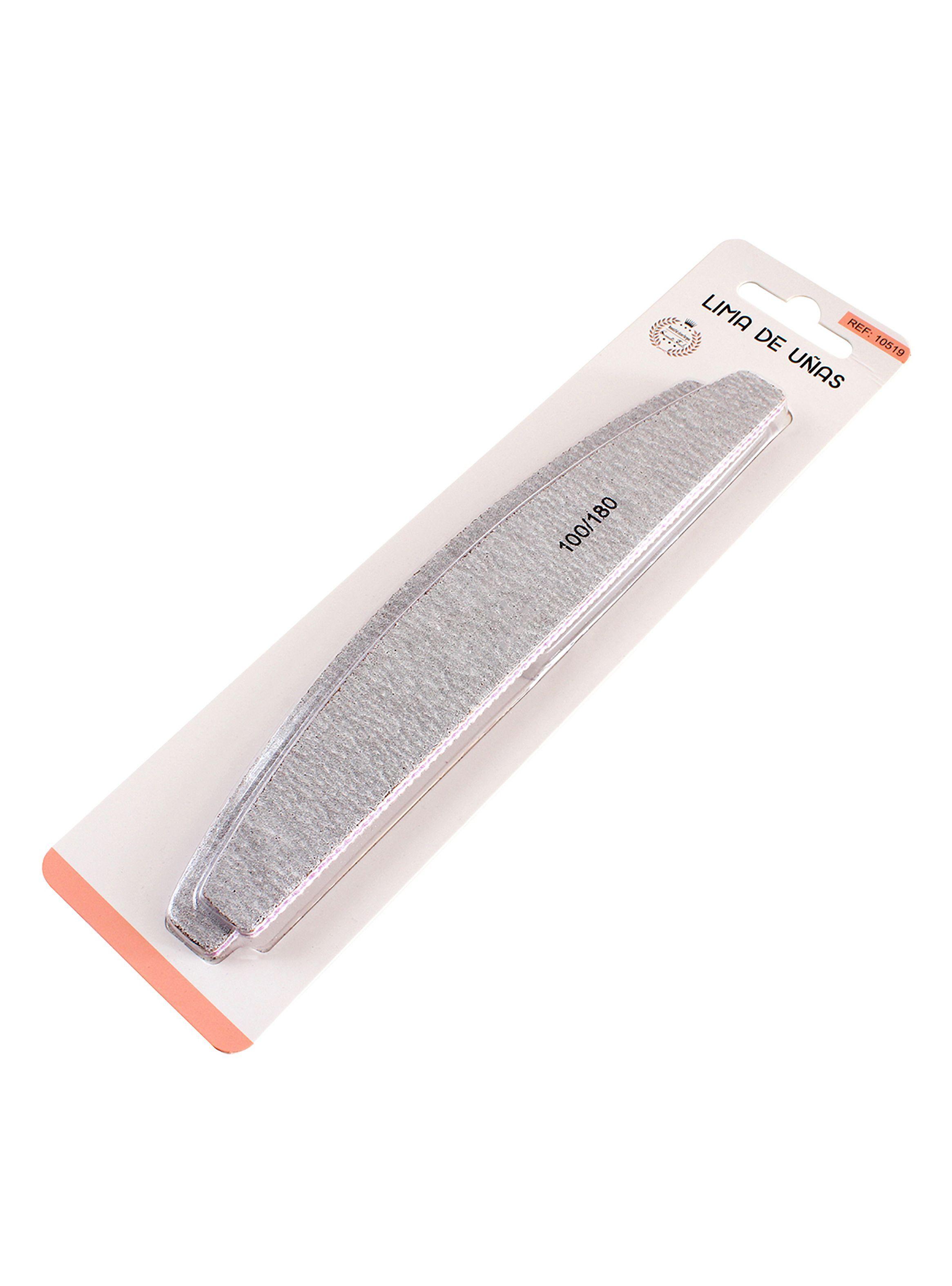Set de 12 limas media luna gramaje 100/180 para uñas-1