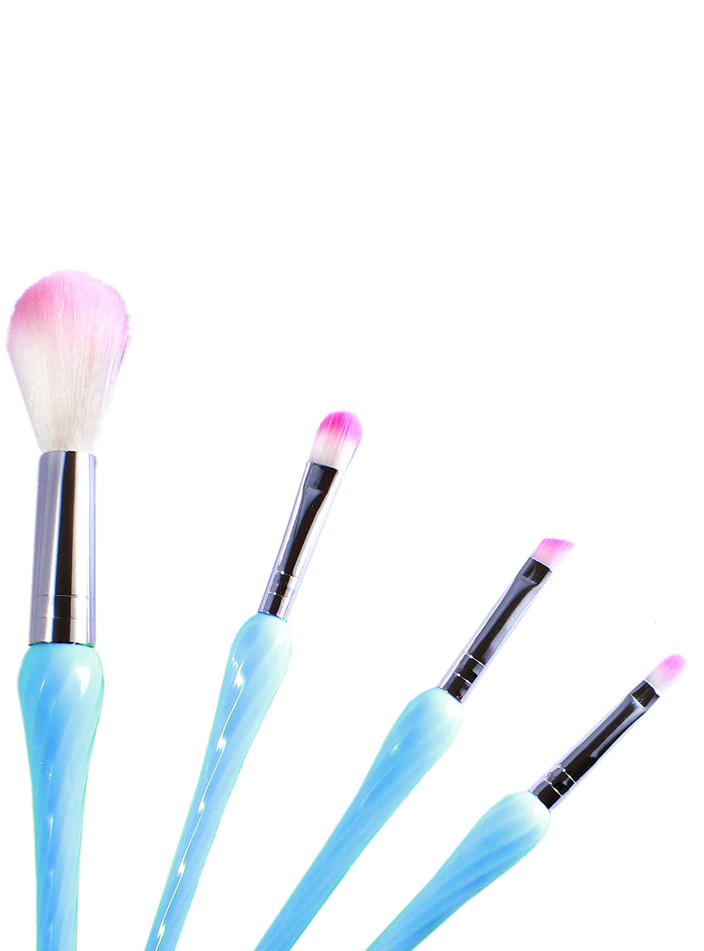 Set 7 Brochas y Aplicadores de Maquillaje Azul-2