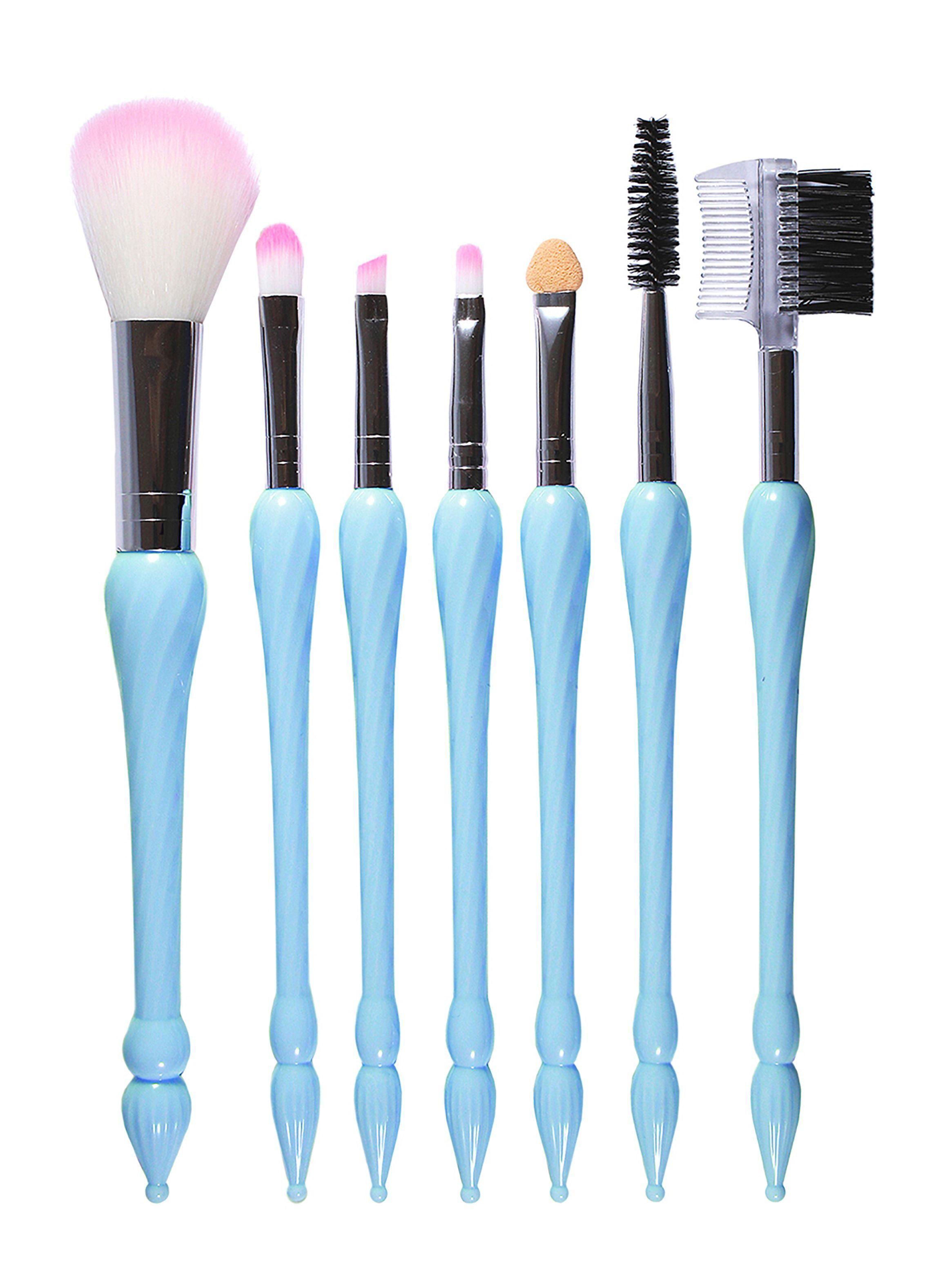 Set 7 Brochas y Aplicadores de Maquillaje Azul-0