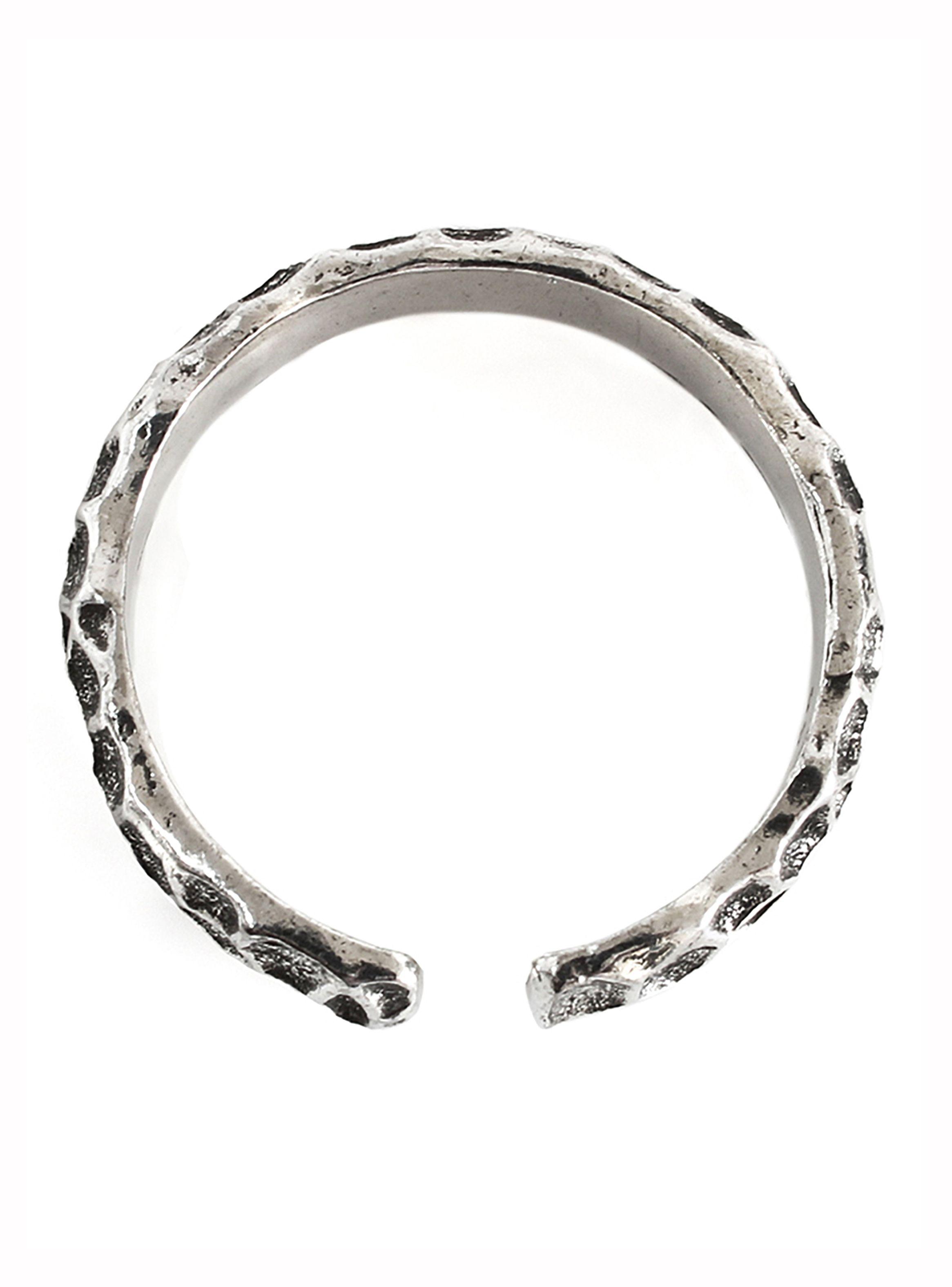 Anillo de Hombre Ajustable con Textura Piedra Negro Envejecido-4