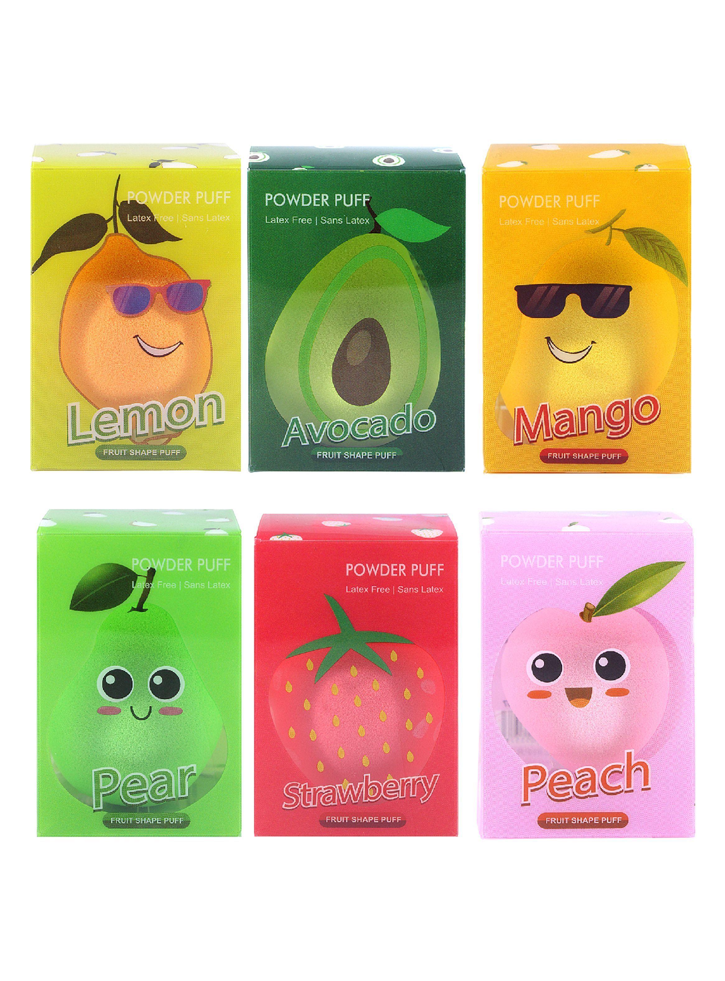Pack x12 Esponjas de Maquillaje Frutas Varias-1