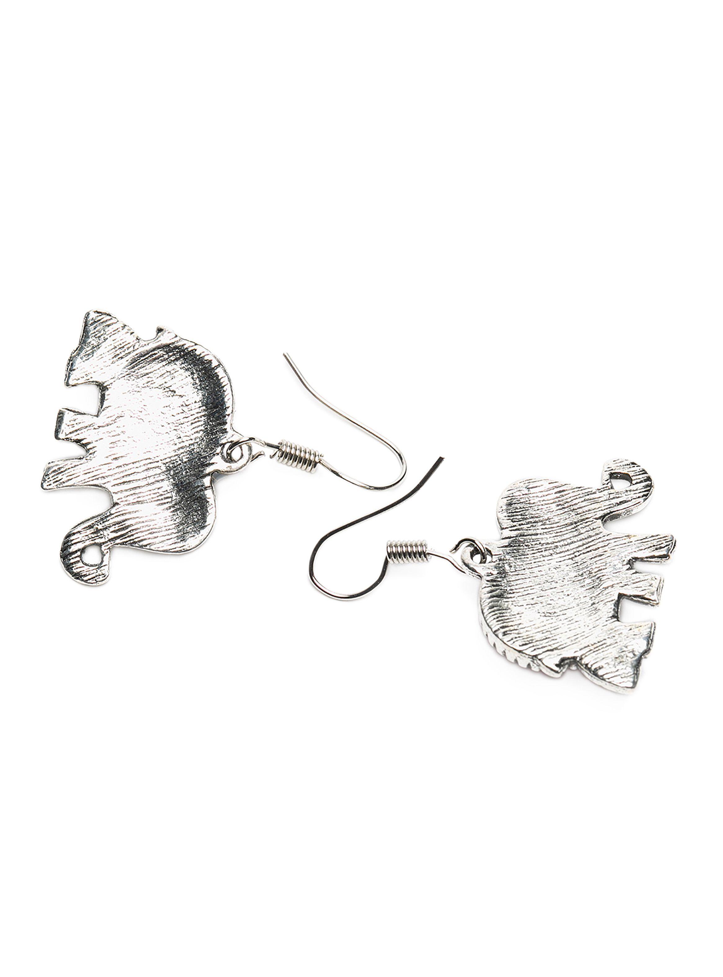 Aretes Mandala Elefante Magenta Mujer-1