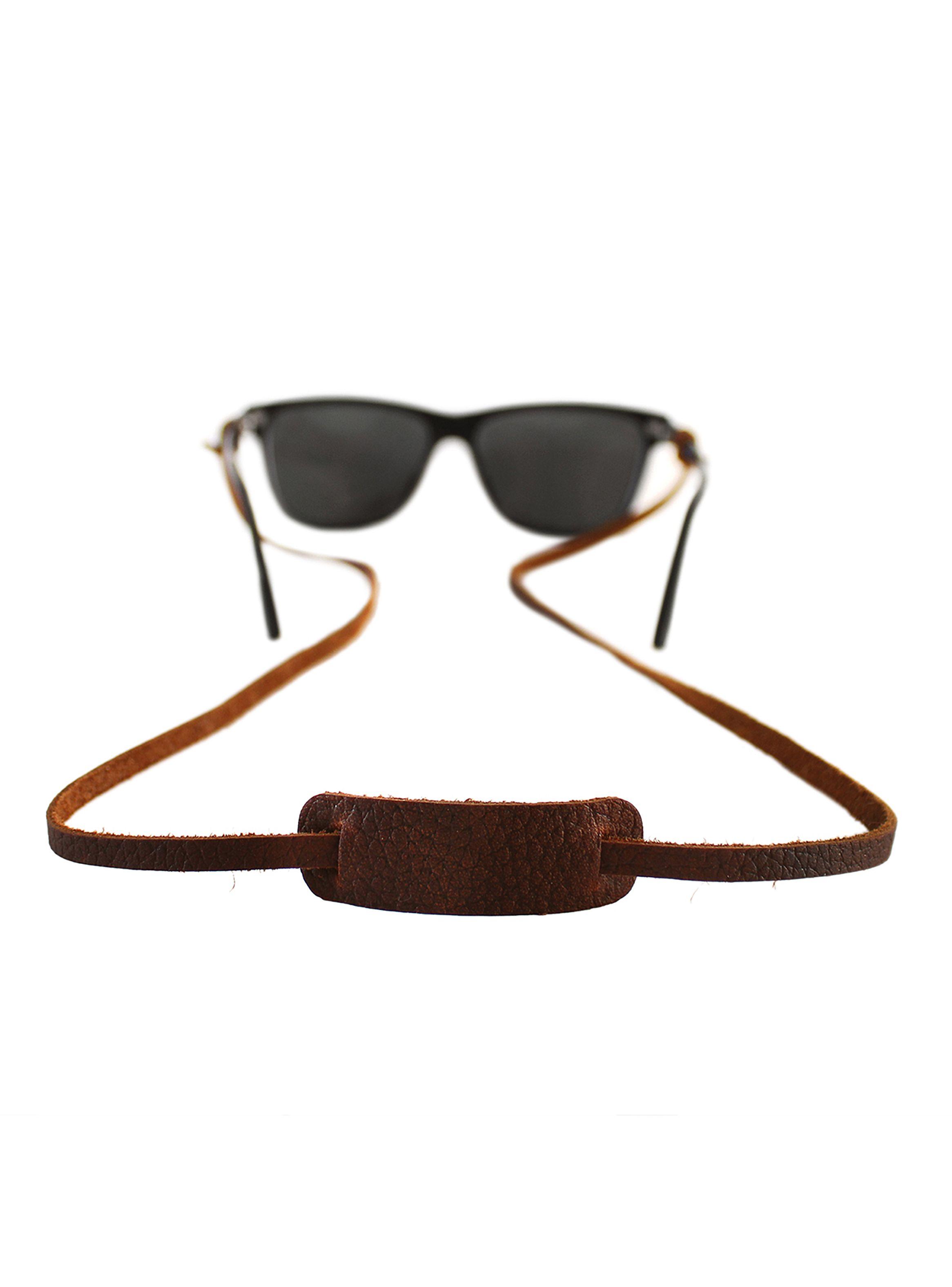 Strap de Cuero Ajustable Café para Lentes-2