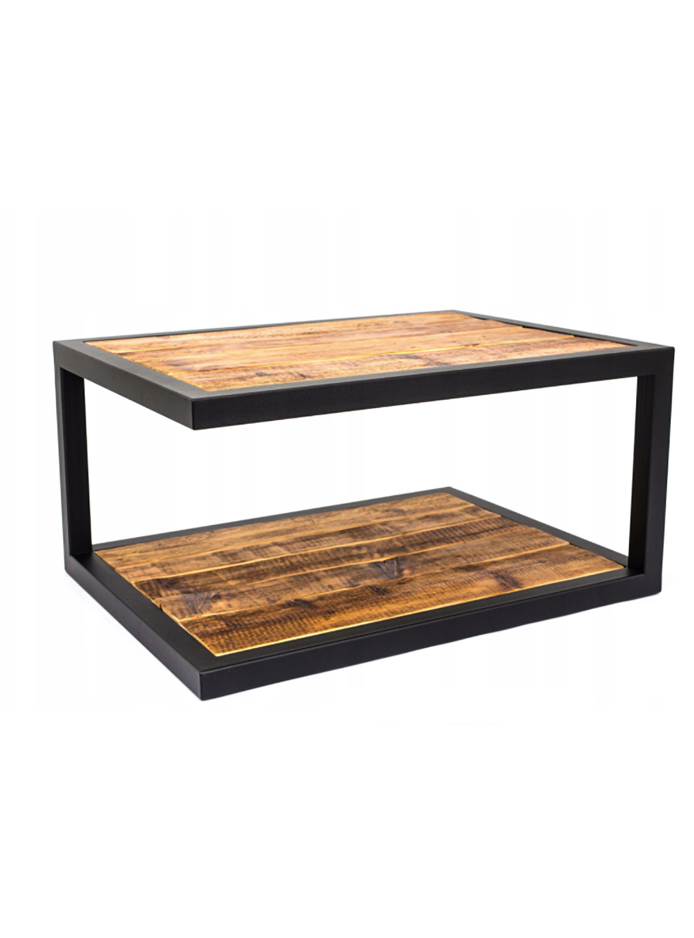 Mesa de Centro Madera Rustica Industrial-1