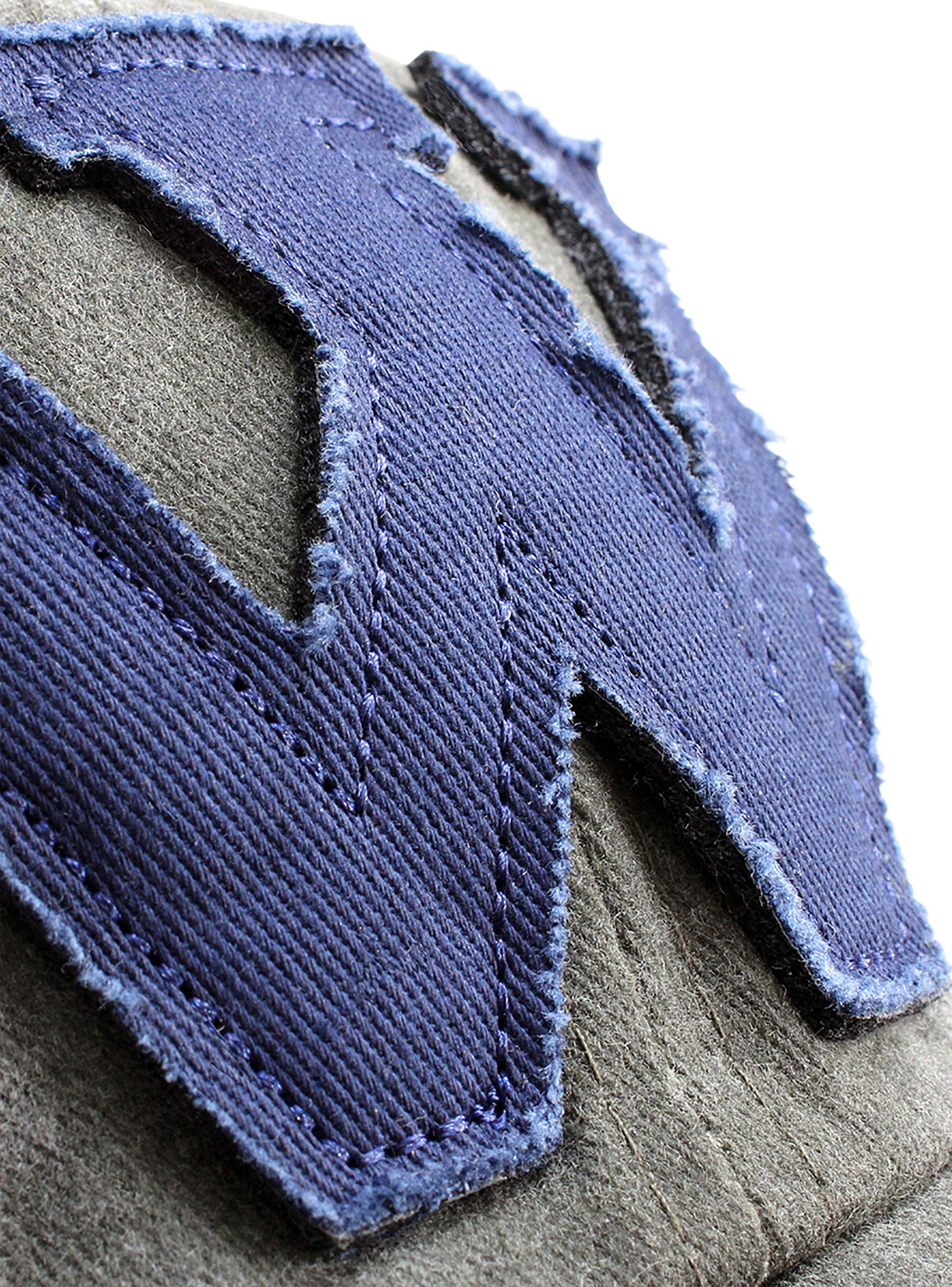 Jockey de Algodón Unisex Diseño W Prelavado Gris Azul-3