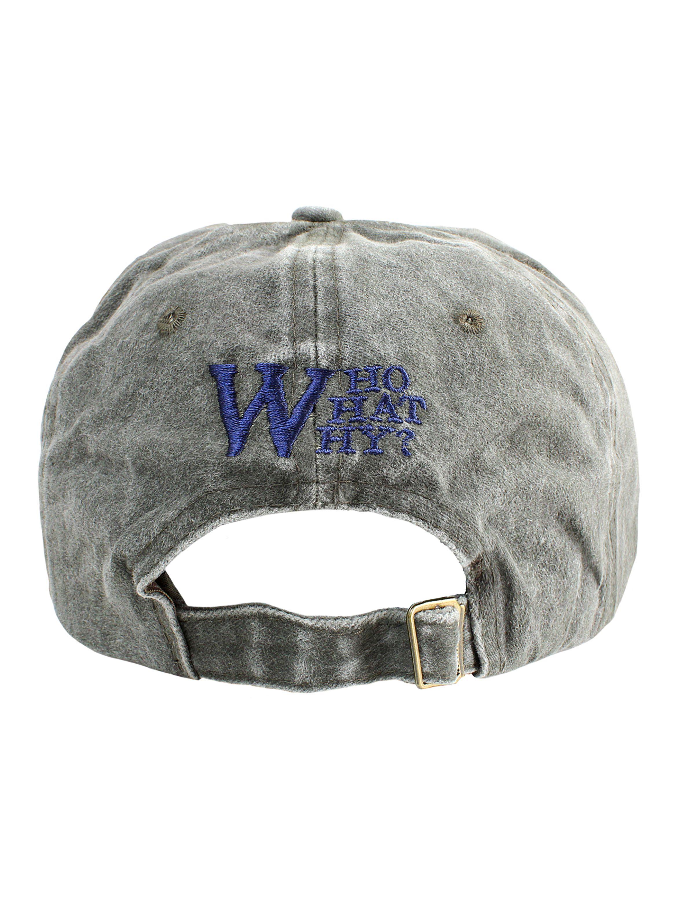 Jockey de Algodón Unisex Diseño W Prelavado Gris Azul-4