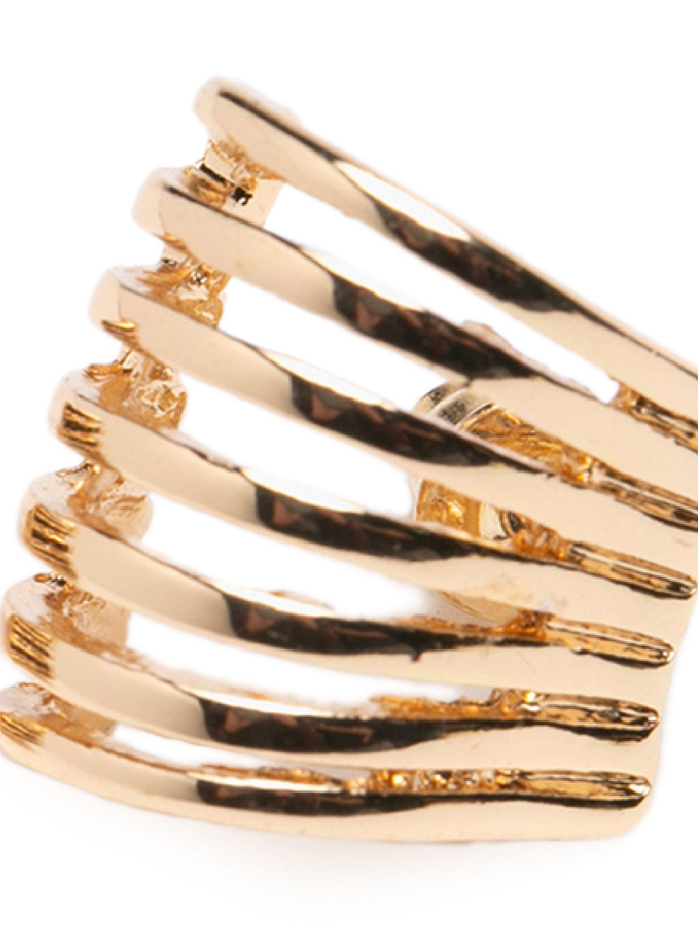 Aros Mujer Dorados Arcos Argollas Par-3