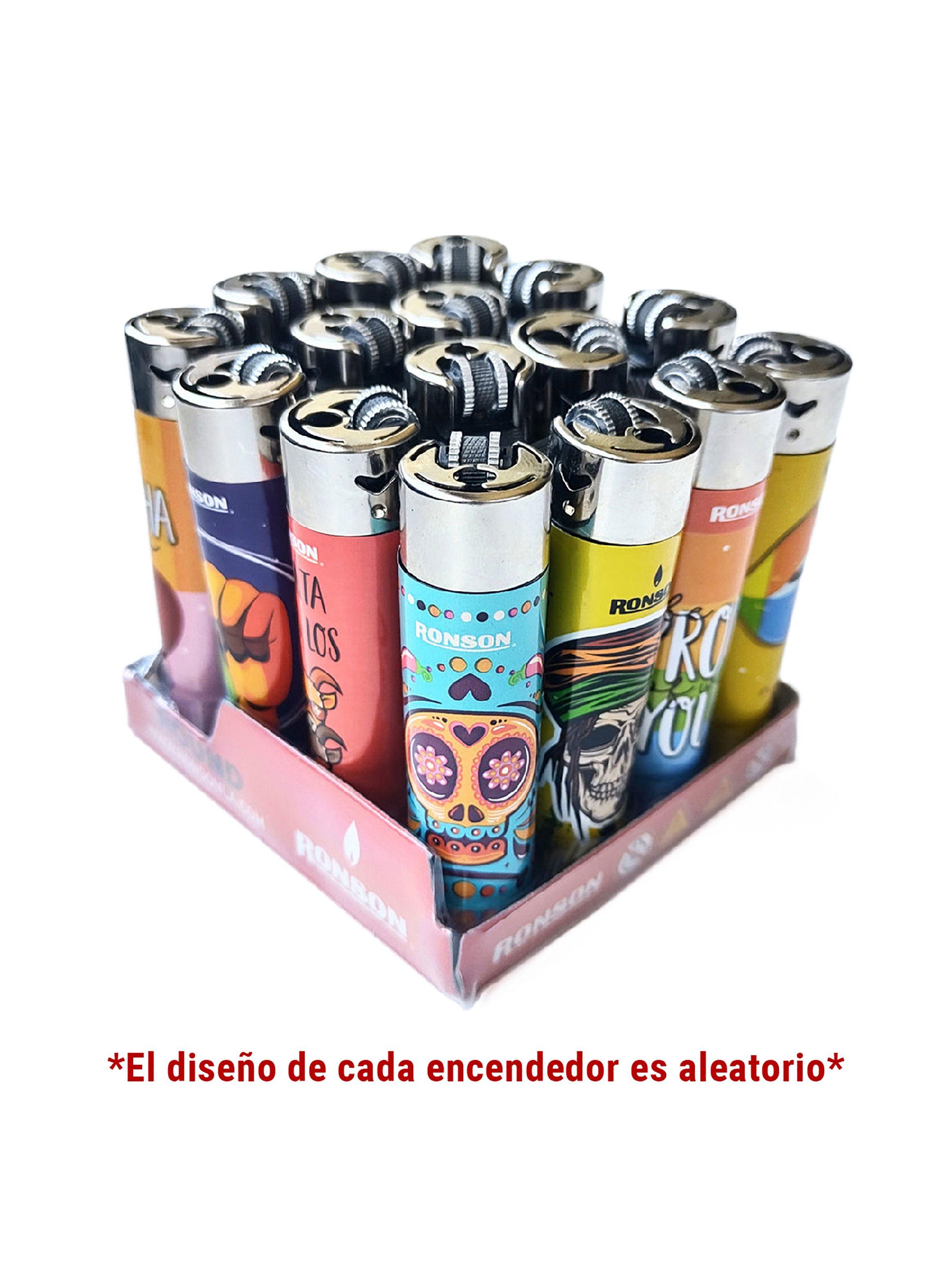 Pack Encendedores Clipper Ronson Round 16 Unidades Surtido-3