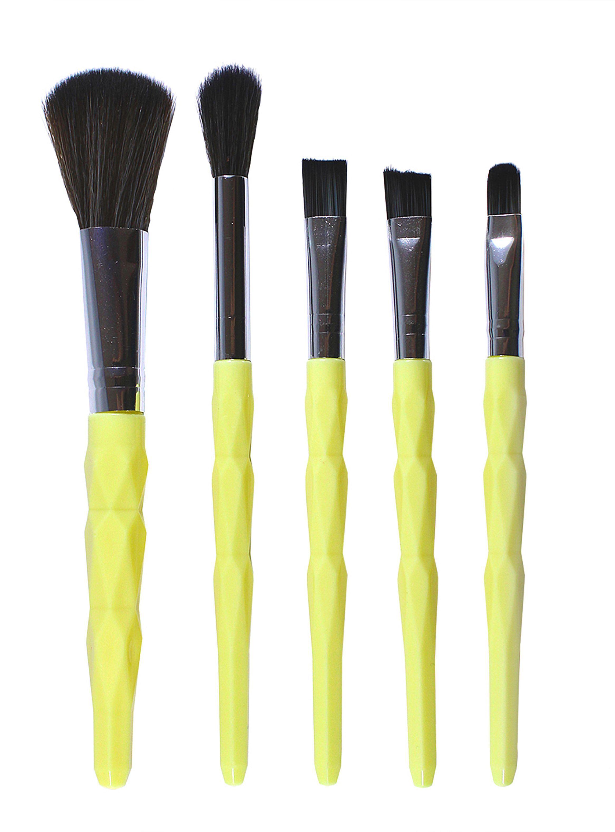 Set 5 Brochas para Maquillaje Piové Amarillo-0