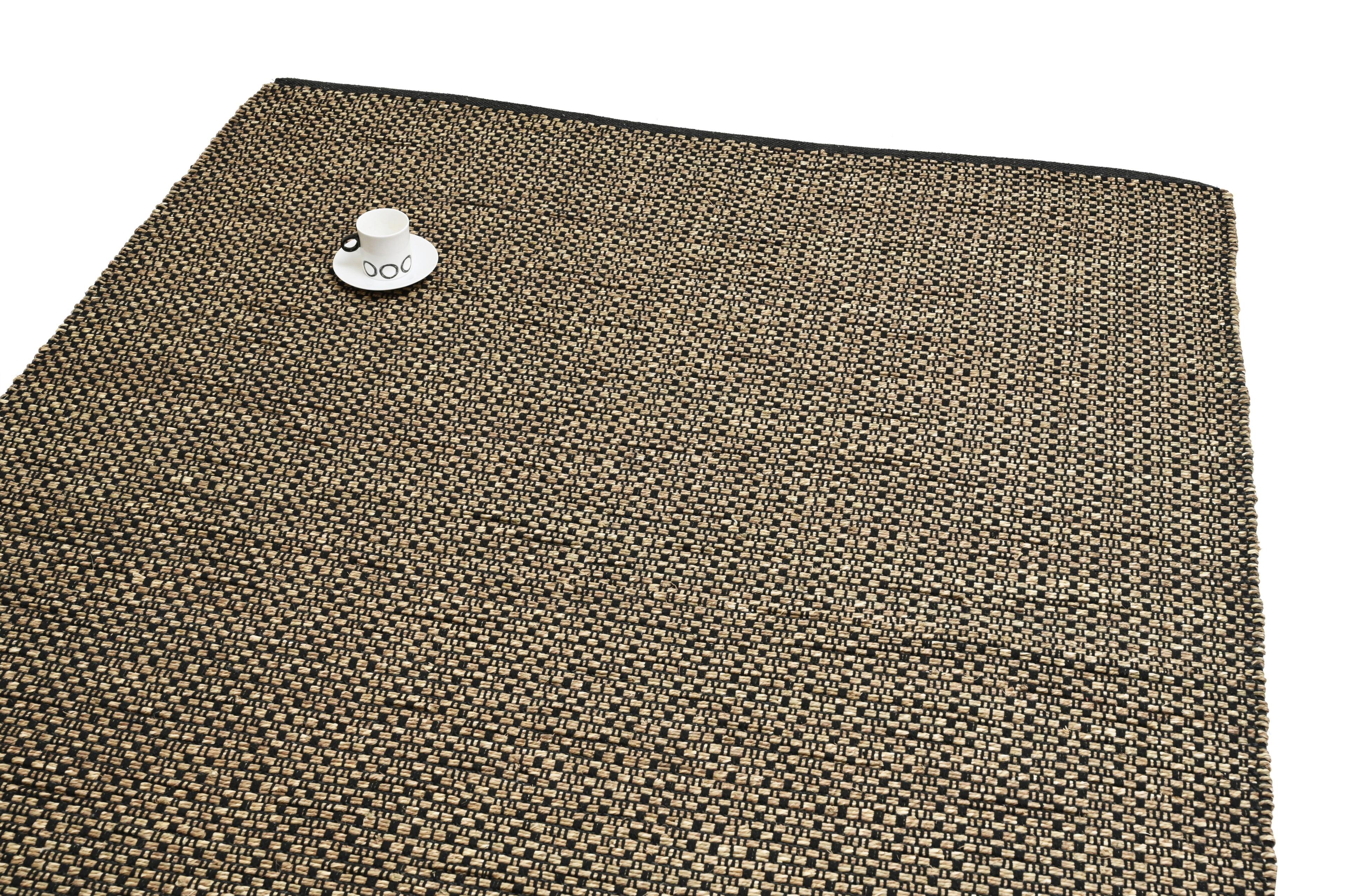 Alfombra Deco Yute Seagrass Natural/Black Moderno Natural1,2x1,8 mts-2