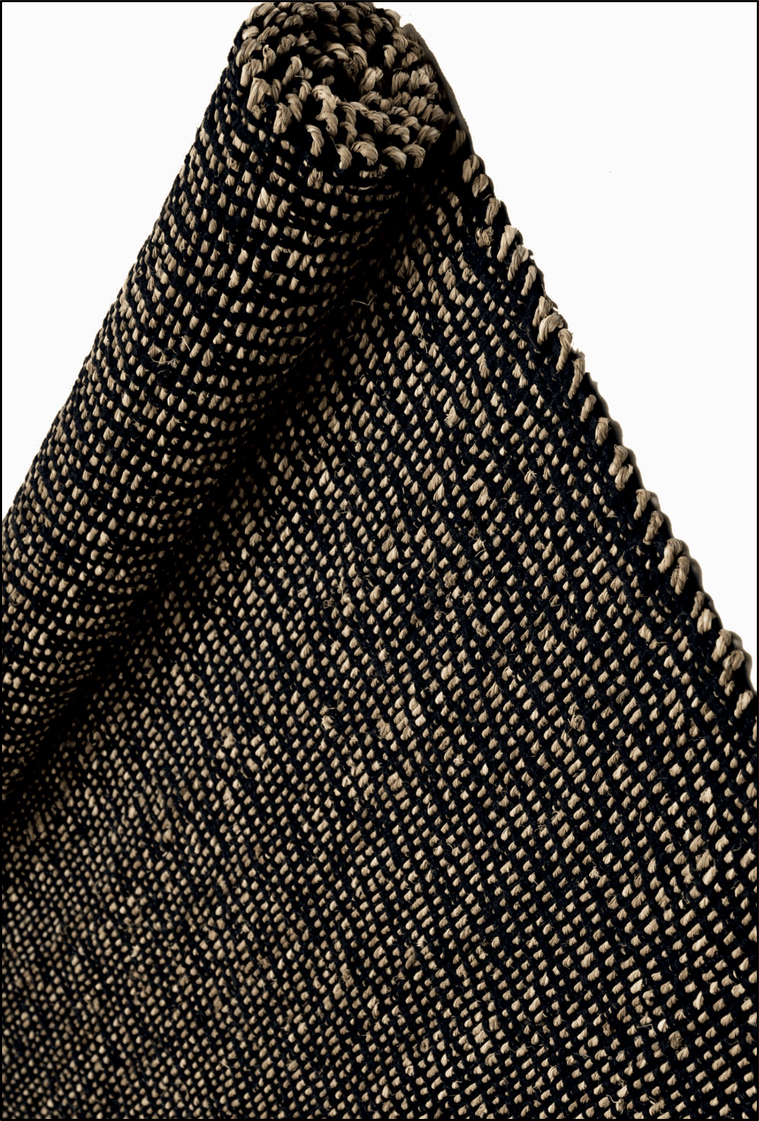 Alfombra Deco Yute Seagrass Diamond Black Espigas Moderno Natural2,7x3,6 mts-2