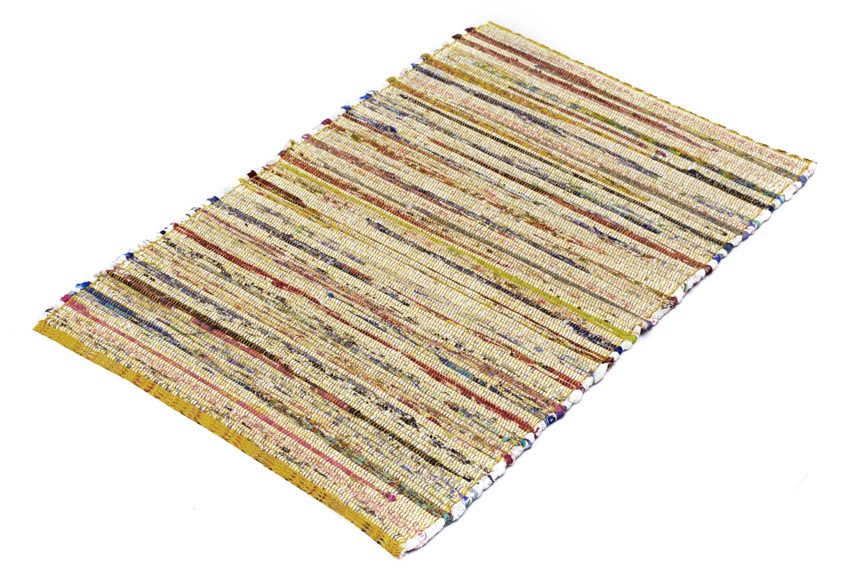 Alfombra Deco  Amarillo Tradicional Patchwork1,8x2,7 mts-0