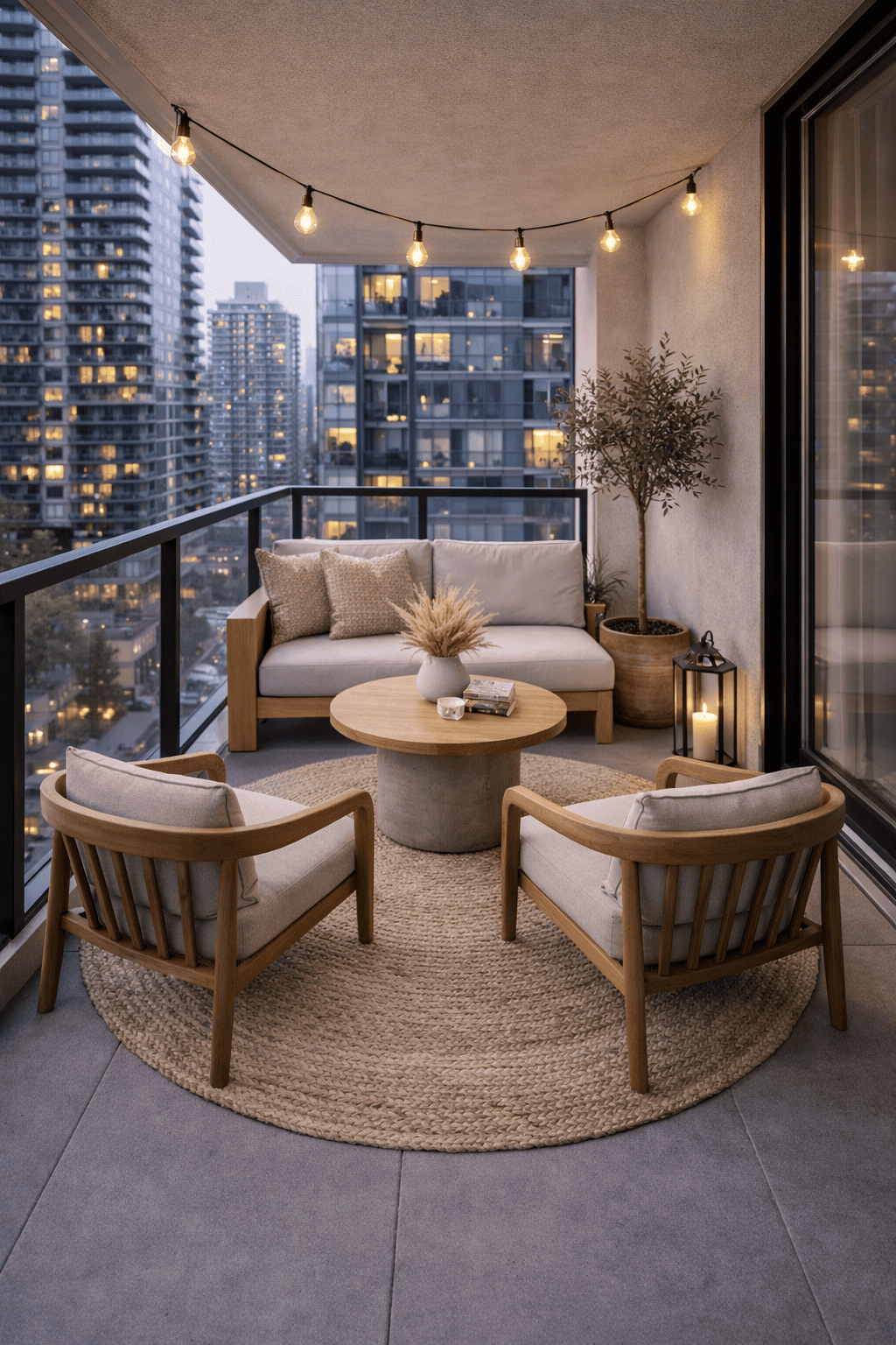 Alfombra Deco Yute Redonda Natural Moderno Natural1,5x1,5 mts-3