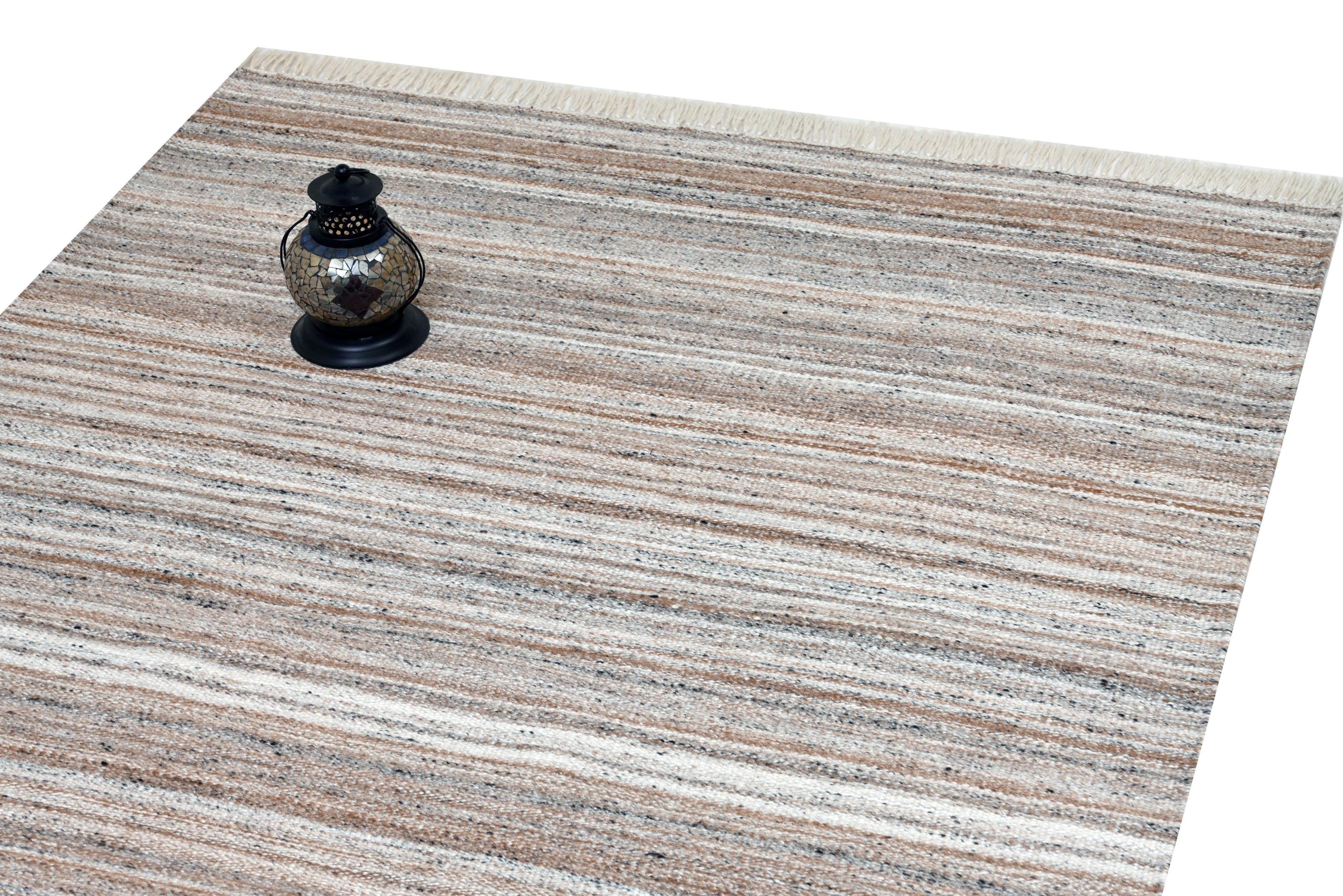 Alfombra sintetica Deco PET  Redonda Beige Moderno Lavable Indoor/Outdoor1,2x1,2 mts-0