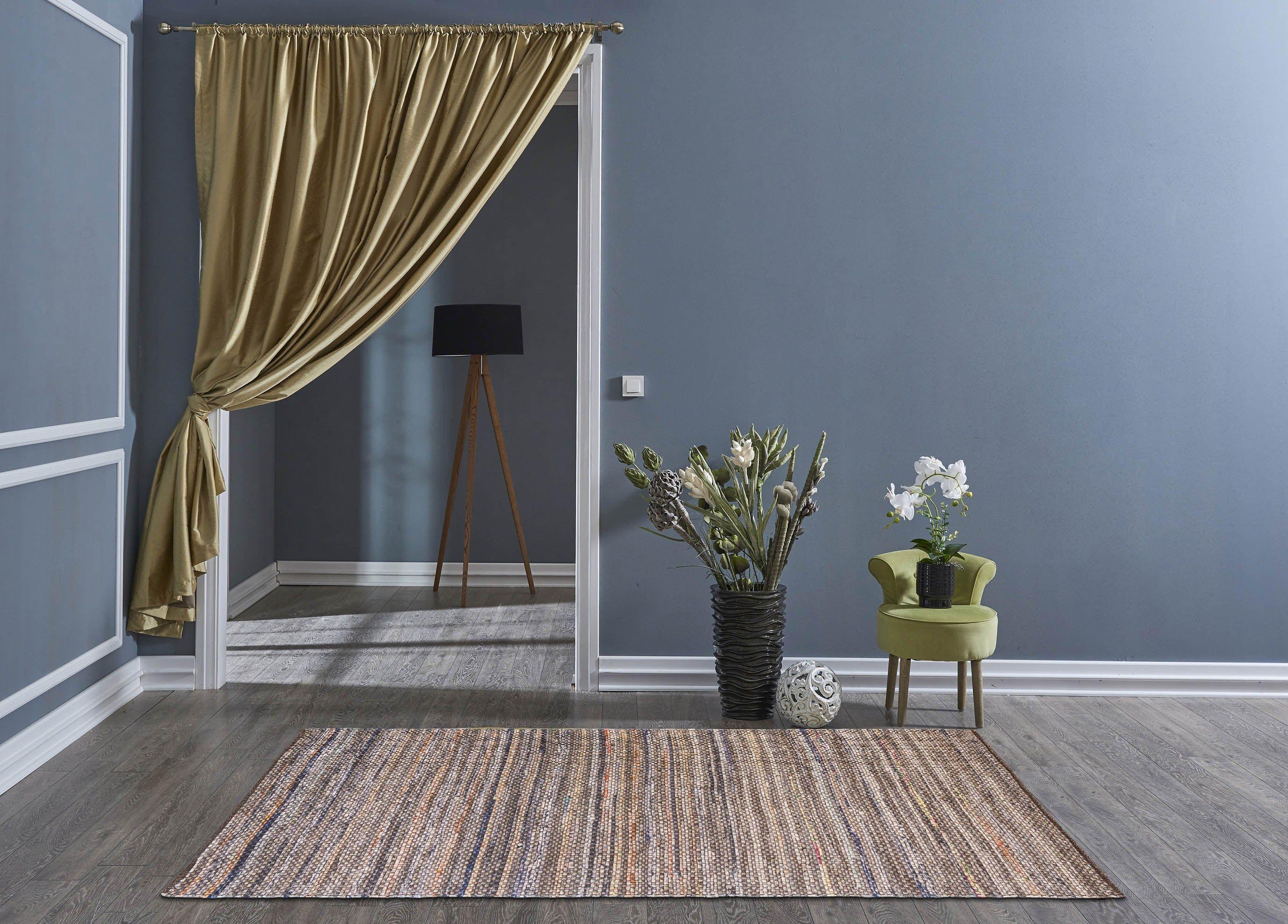 Alfombra Deco  Beige/Marrón Tradicional Patchwork1,2x1,8 mts-2