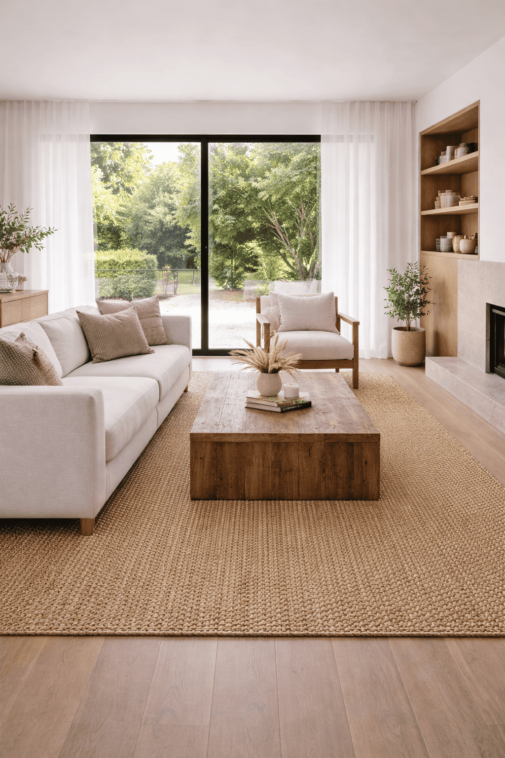 Alfombra Deco Yute durries trenzada Jamaica Moderno Natural1,8x2,7 mts-3