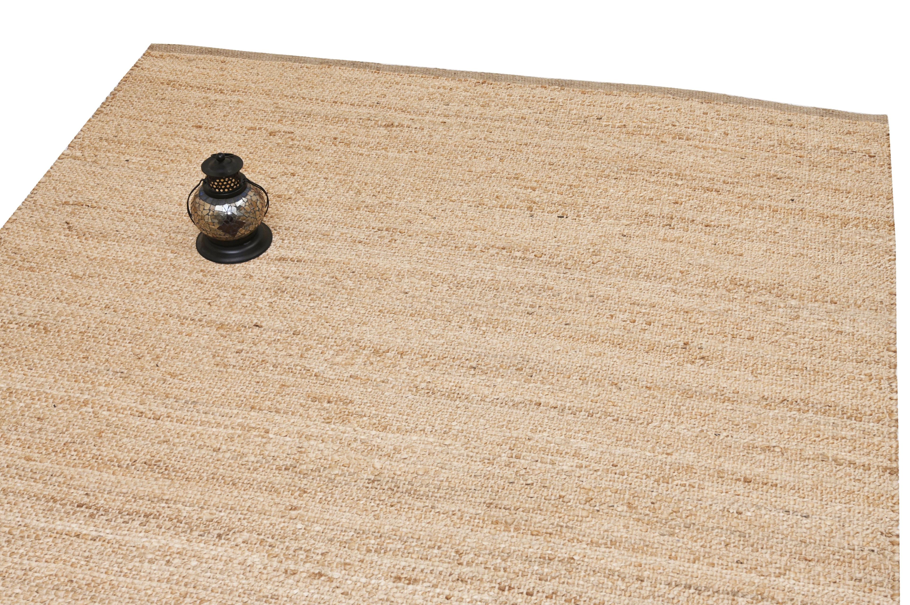 Alfombra Deco Yute durries doble trenzado Fino Moderno Natural1,8x2,7 mts-1