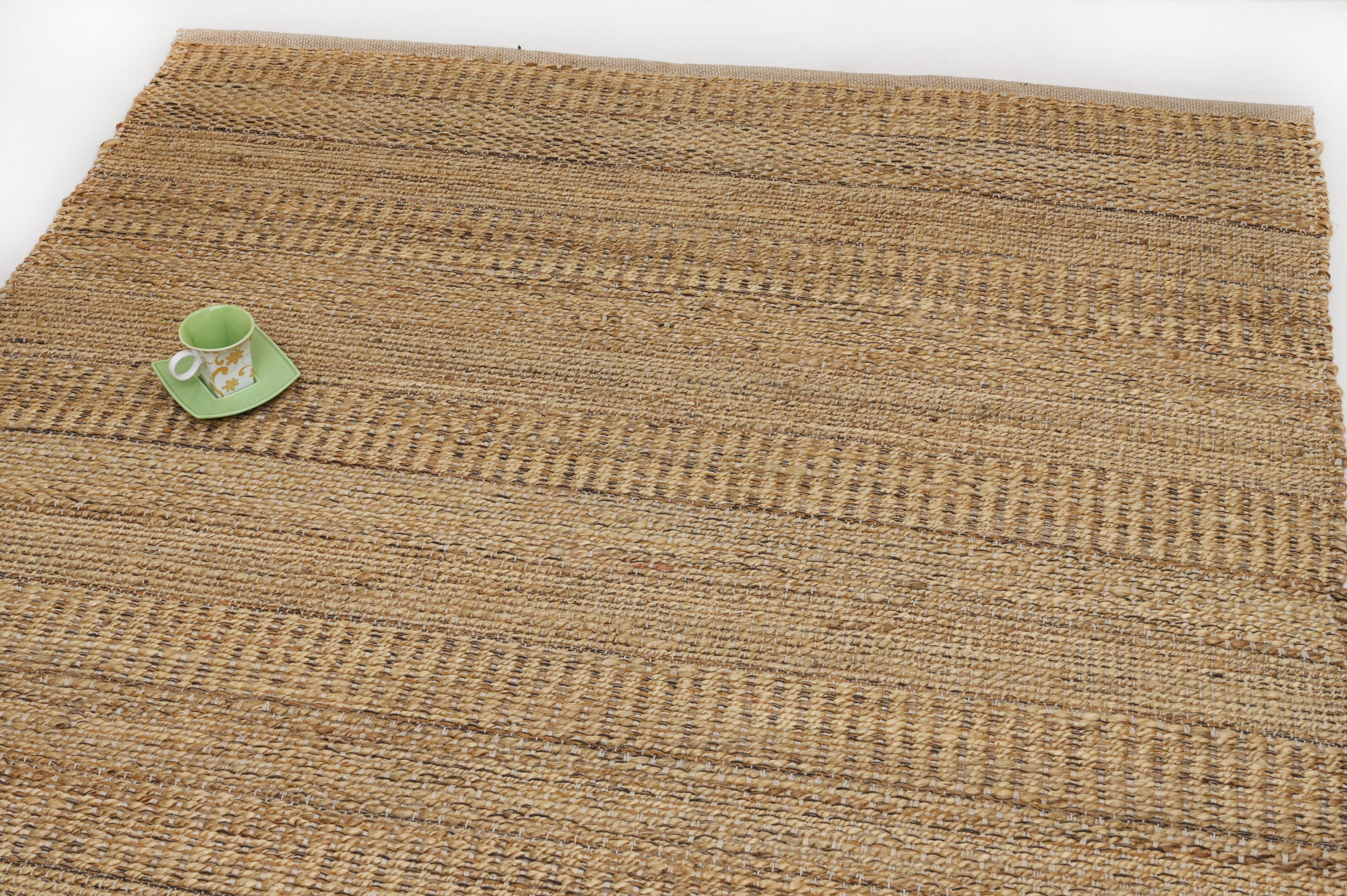 Alfombra Deco Yute Sarkanda Marron Moderno Natural2,7x3,6 mts-2