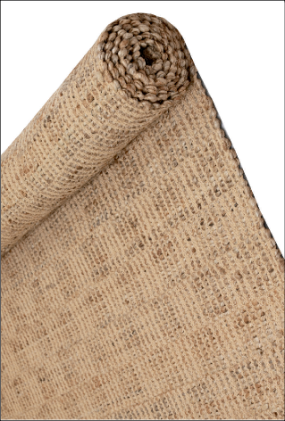 Alfombra Deco Yute Durries Natural/Lineas Beige Moderno 2,7x3,6 mts-2