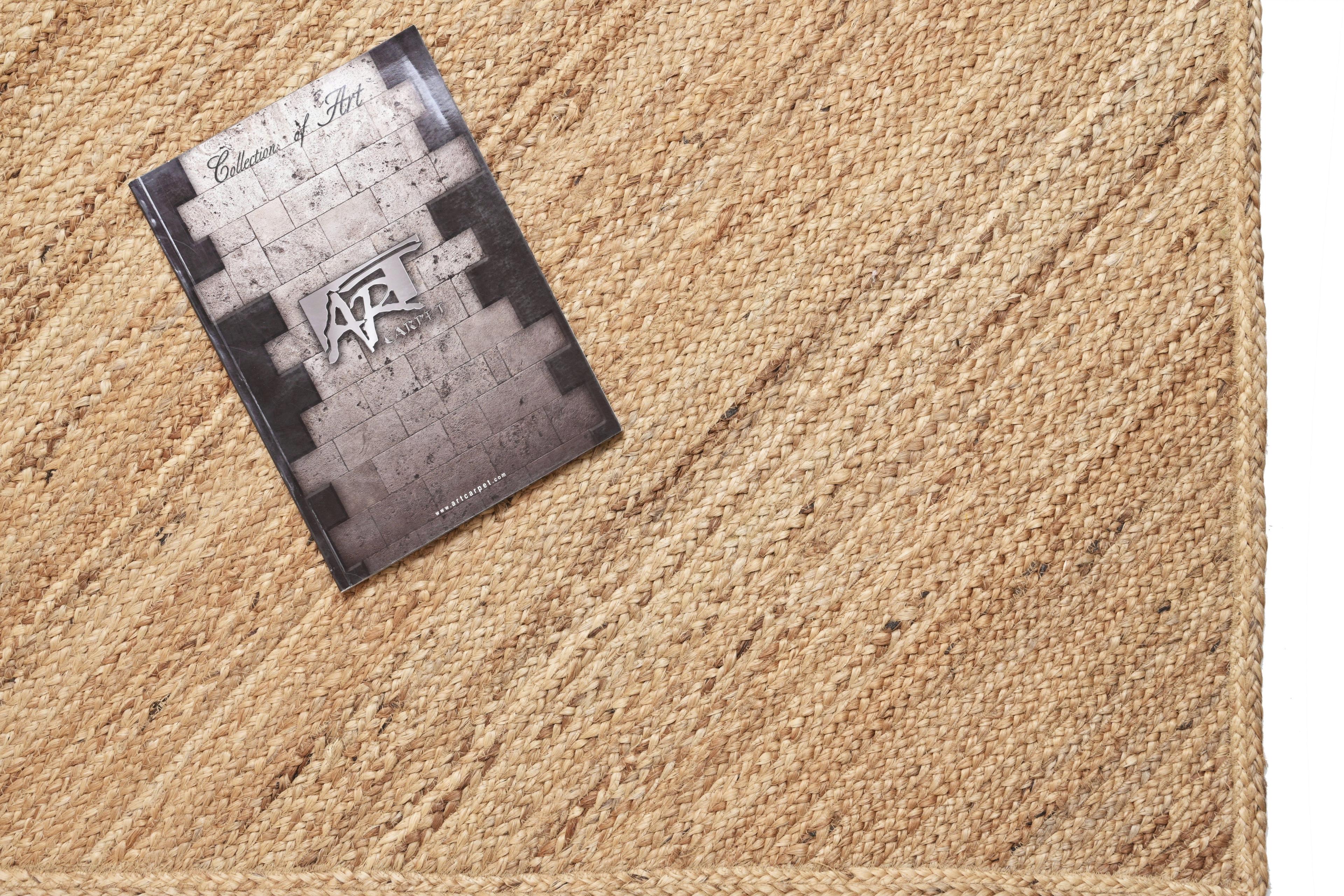 Alfombra Deco Yute Big Rombo Moderno Natural1,8x2,7 mts-2
