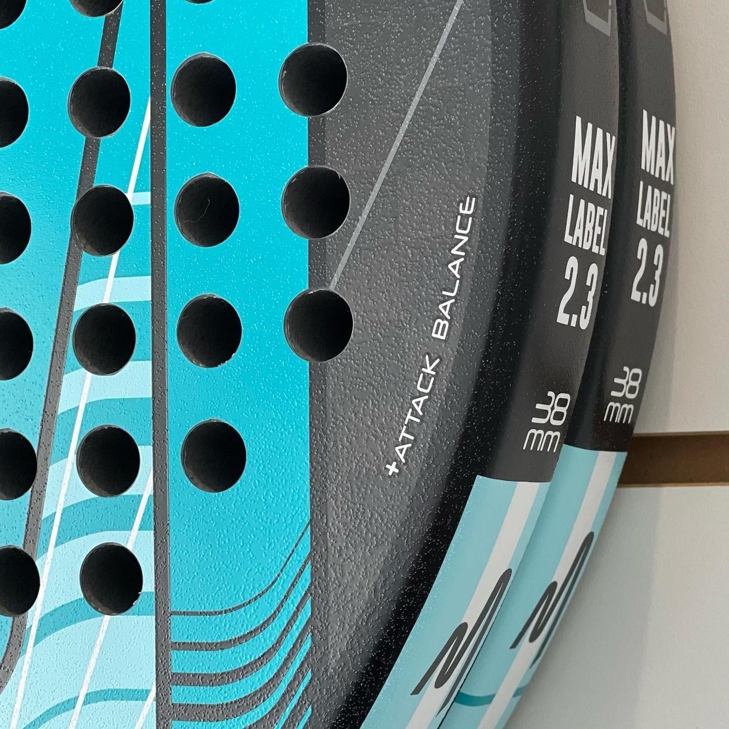 Pala de Padel Madma Max Lable 12K Carbon Azul-5