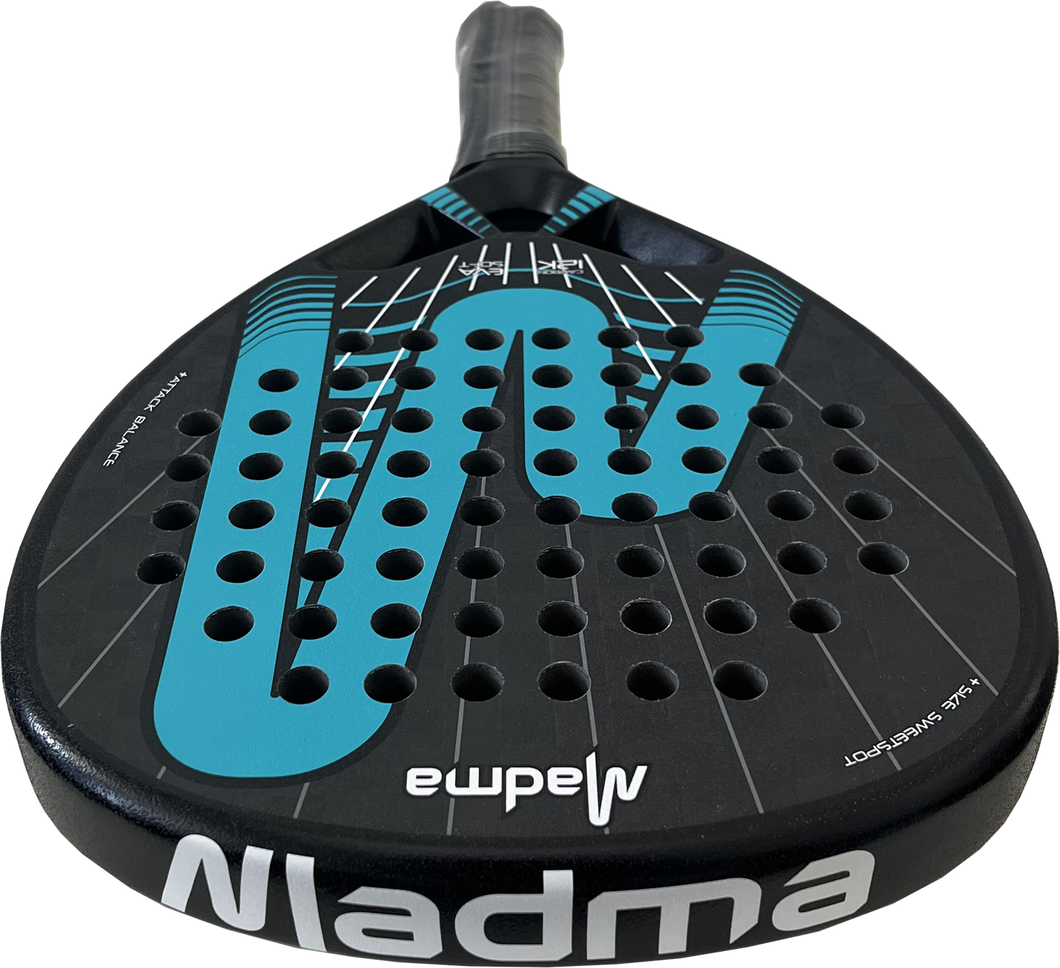Pala de Padel Madma Max Lable 12K Carbon Azul-7