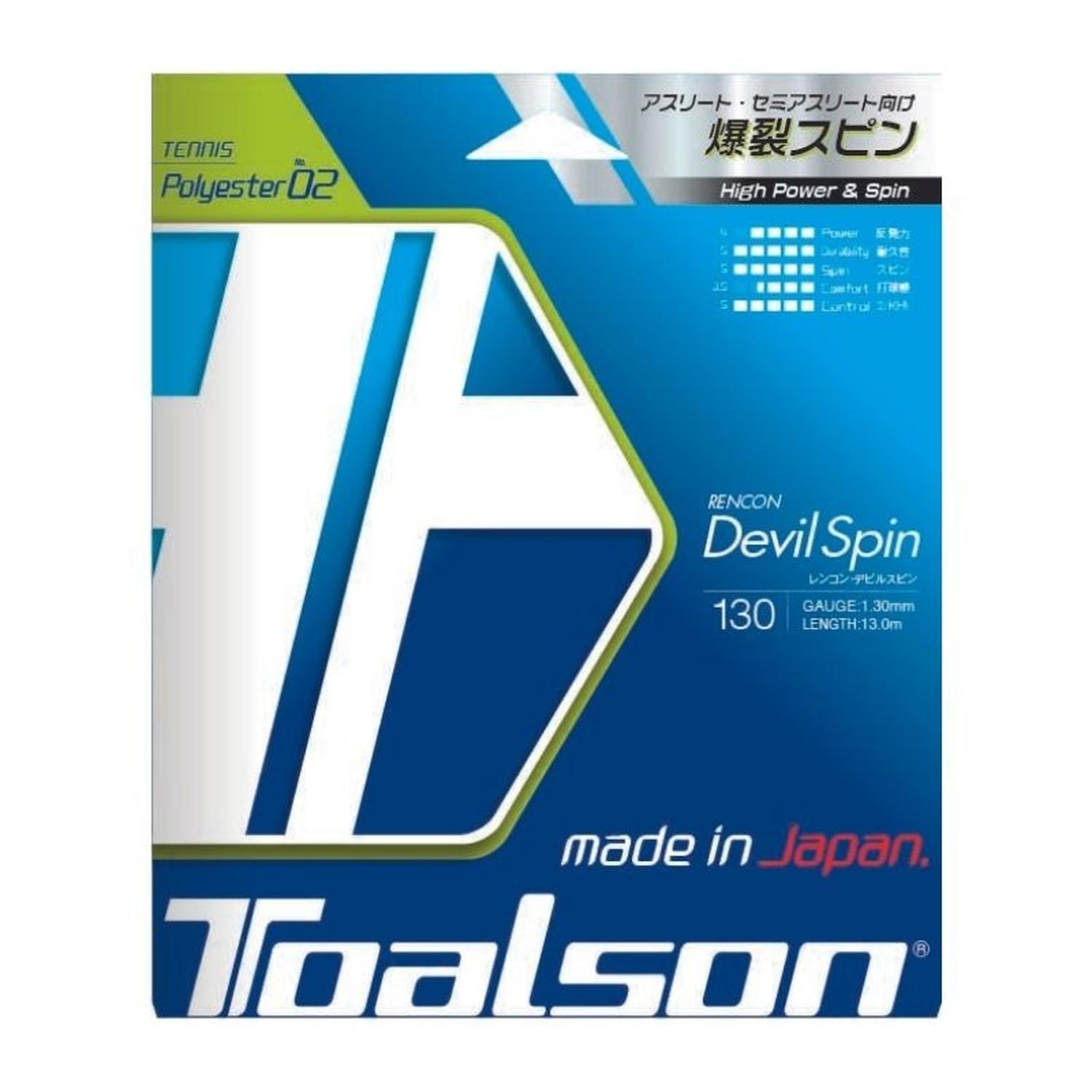 Cuerda de Tenis Toalson Rencon Devil Spin 1,30 rollo 200m-2