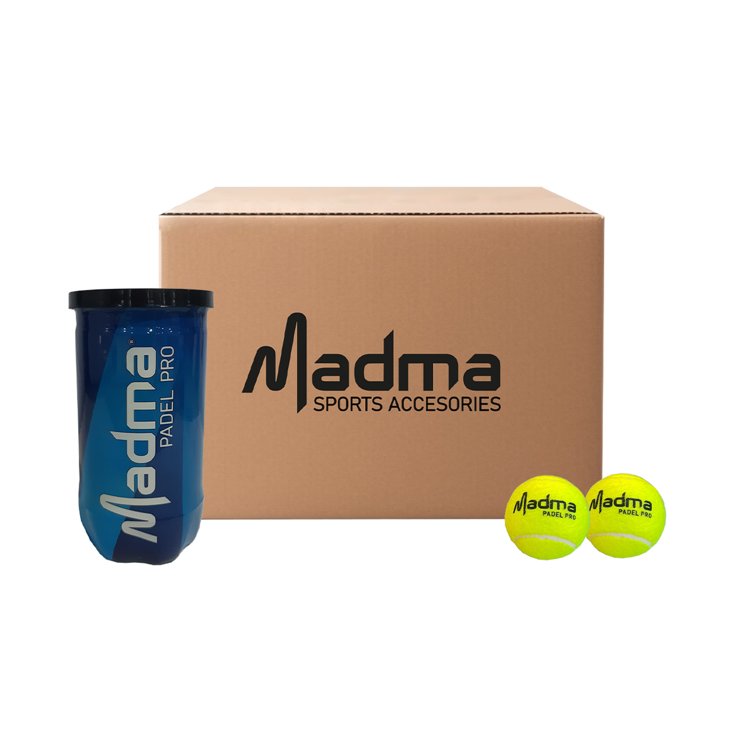 Caja De Pelotas Pádel Madma Padel Pro - 30 Tarros de 2 Uds-0