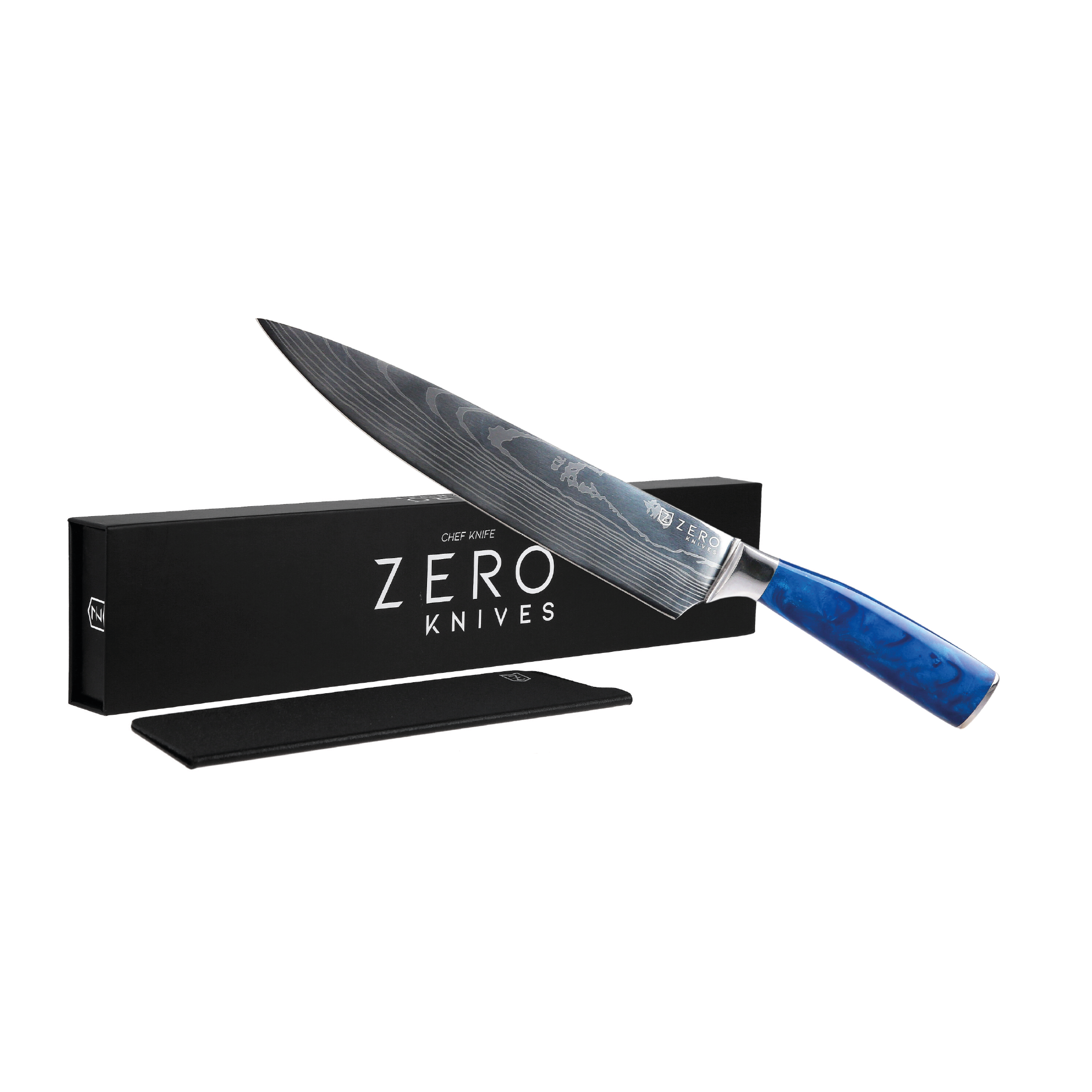Cuchillo De Chef 8,0'' - Zero Knives - Bright Blue-2