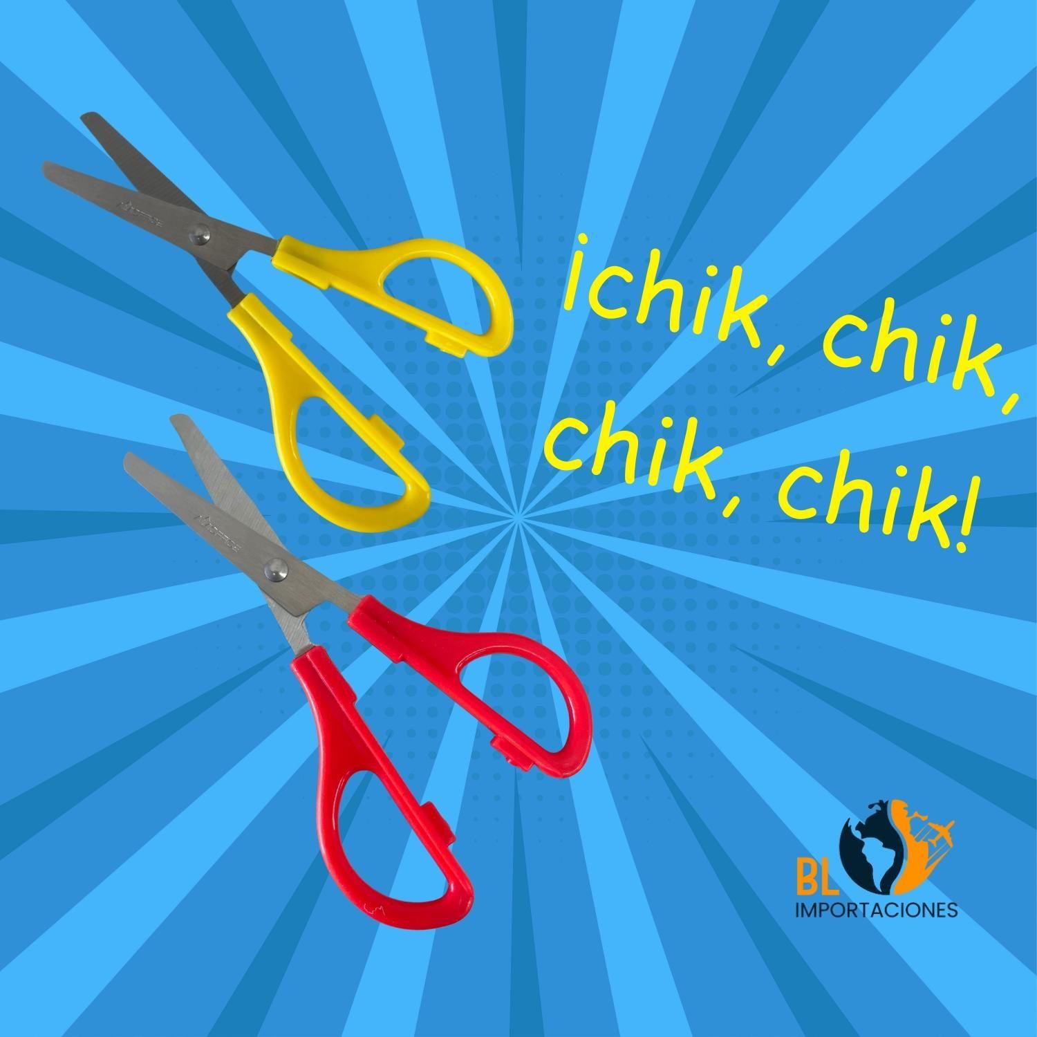 Tijera Escolar Clásica Colores Surtidos - 12 uds-4