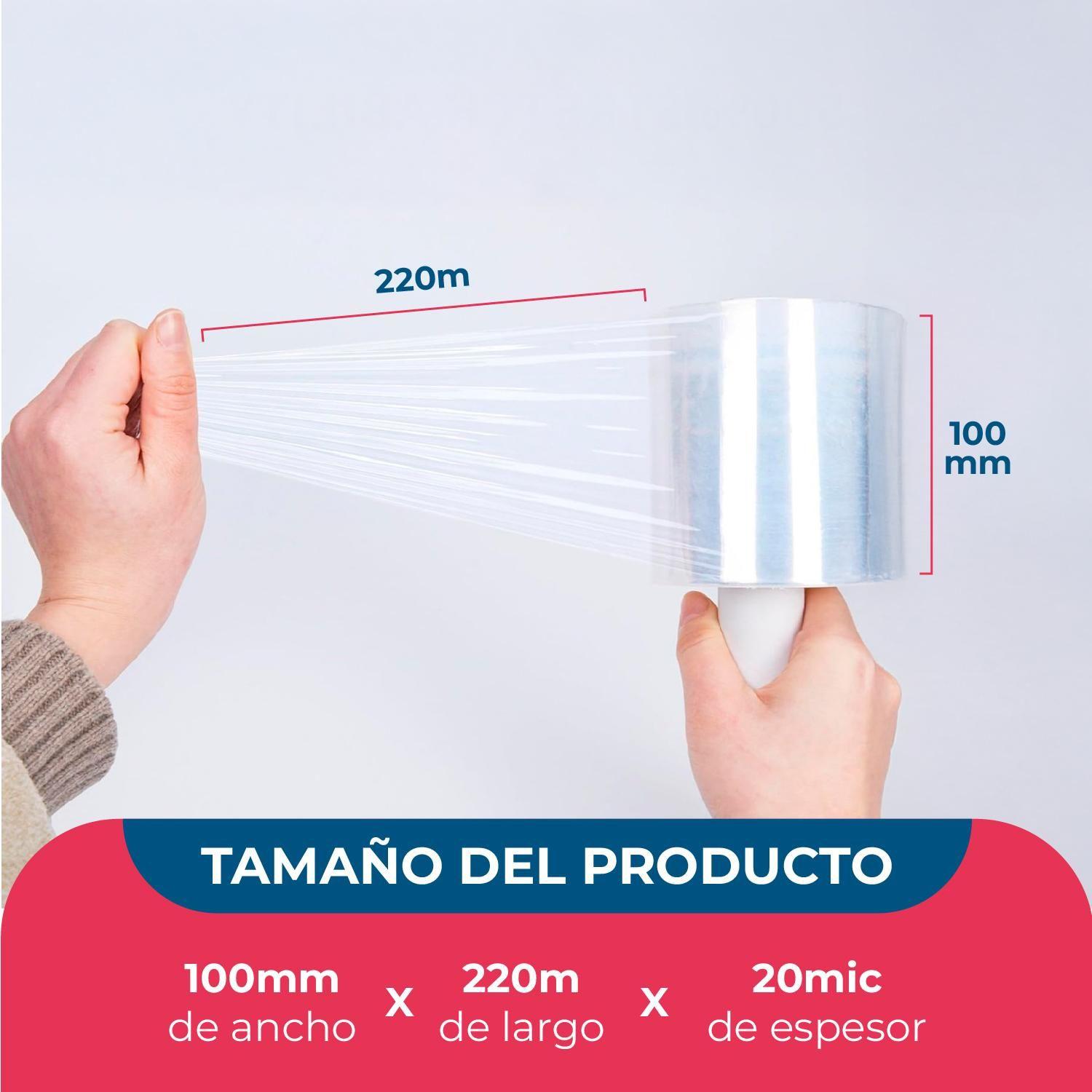 Film Stretch Mini Transparente 100mm*220m Pack Mayorista 1 ud-2