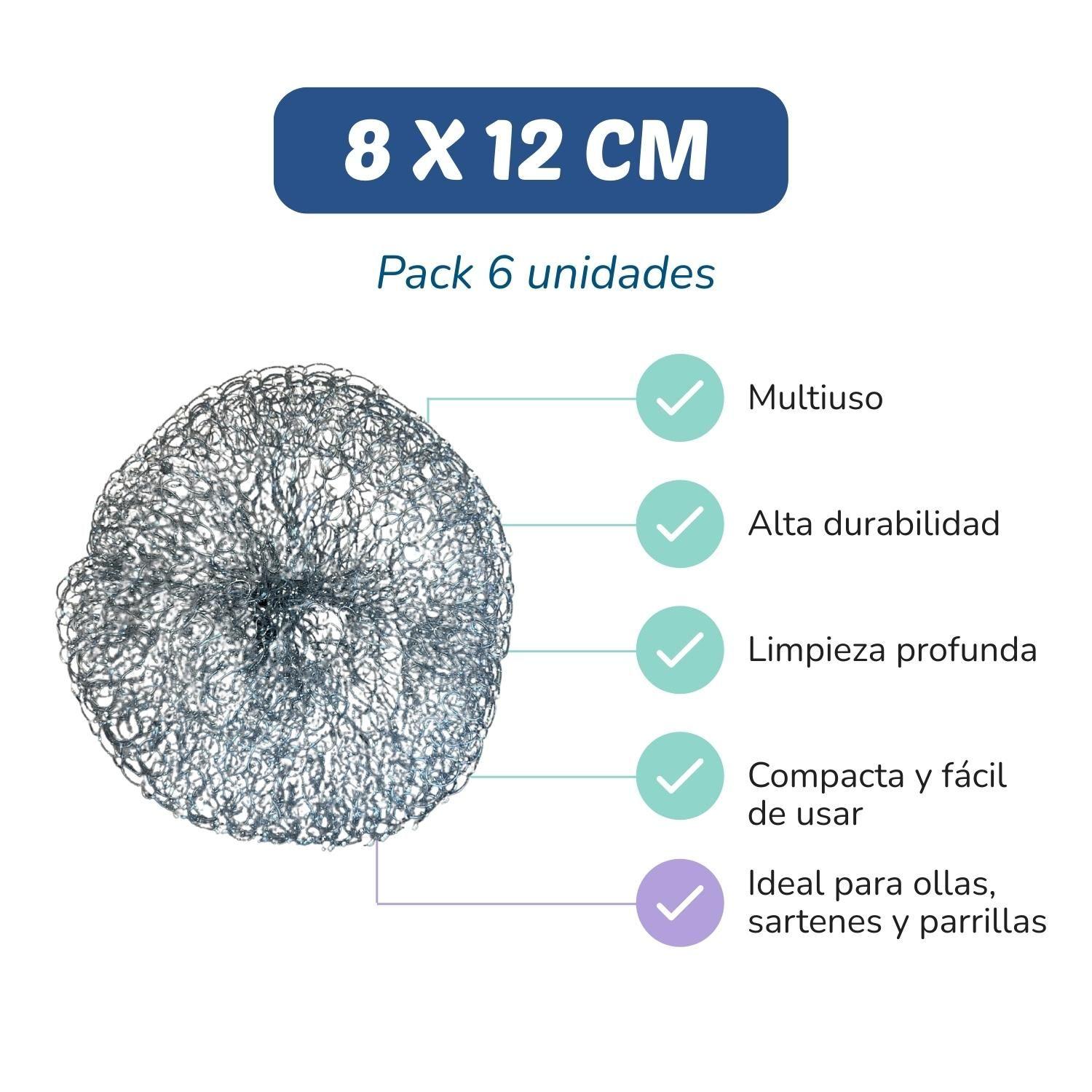 Virutilla Esponja Metálica Tía Clarita – 6 uds-1