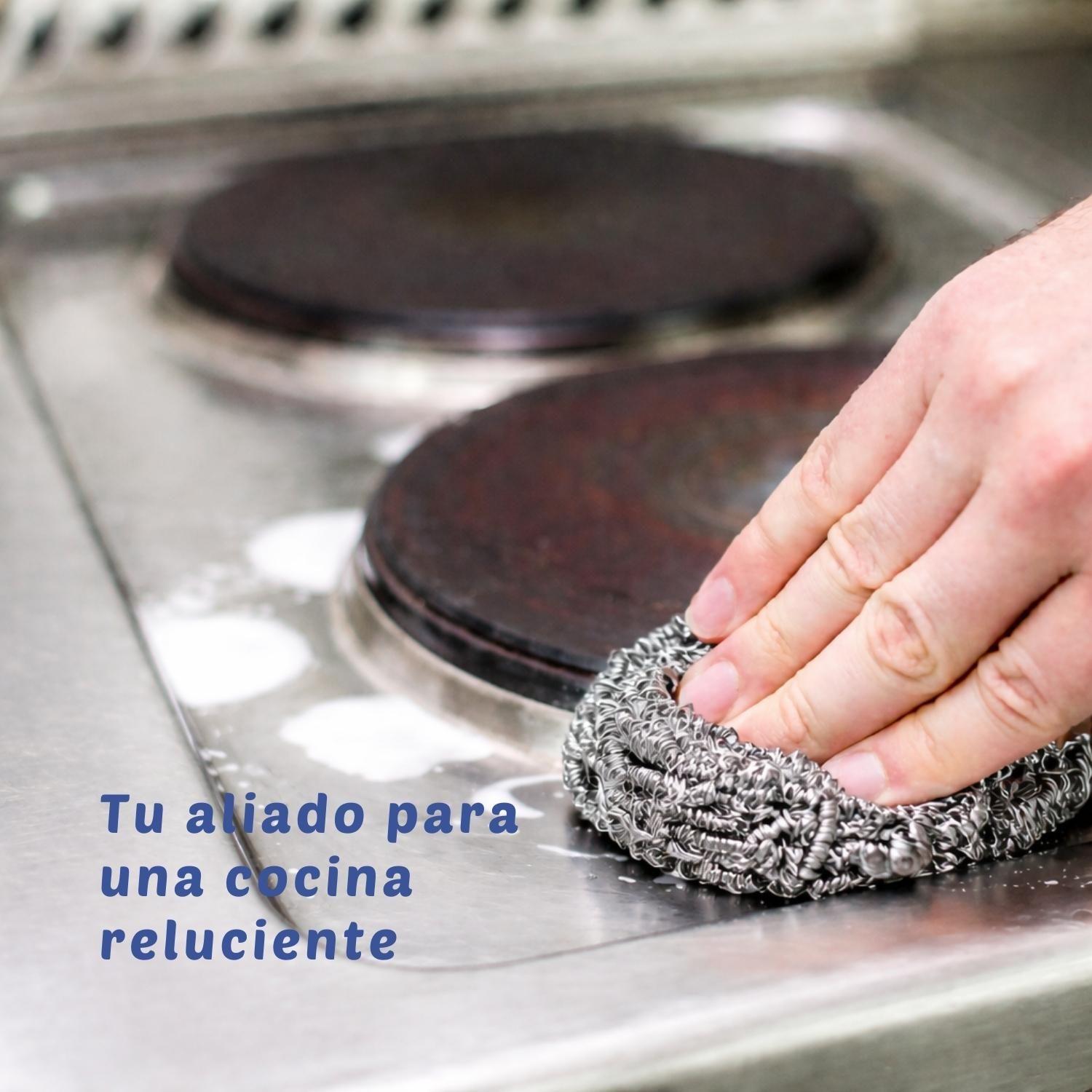 Virutilla Esponja Metálica Tía Clarita – 6 uds-3