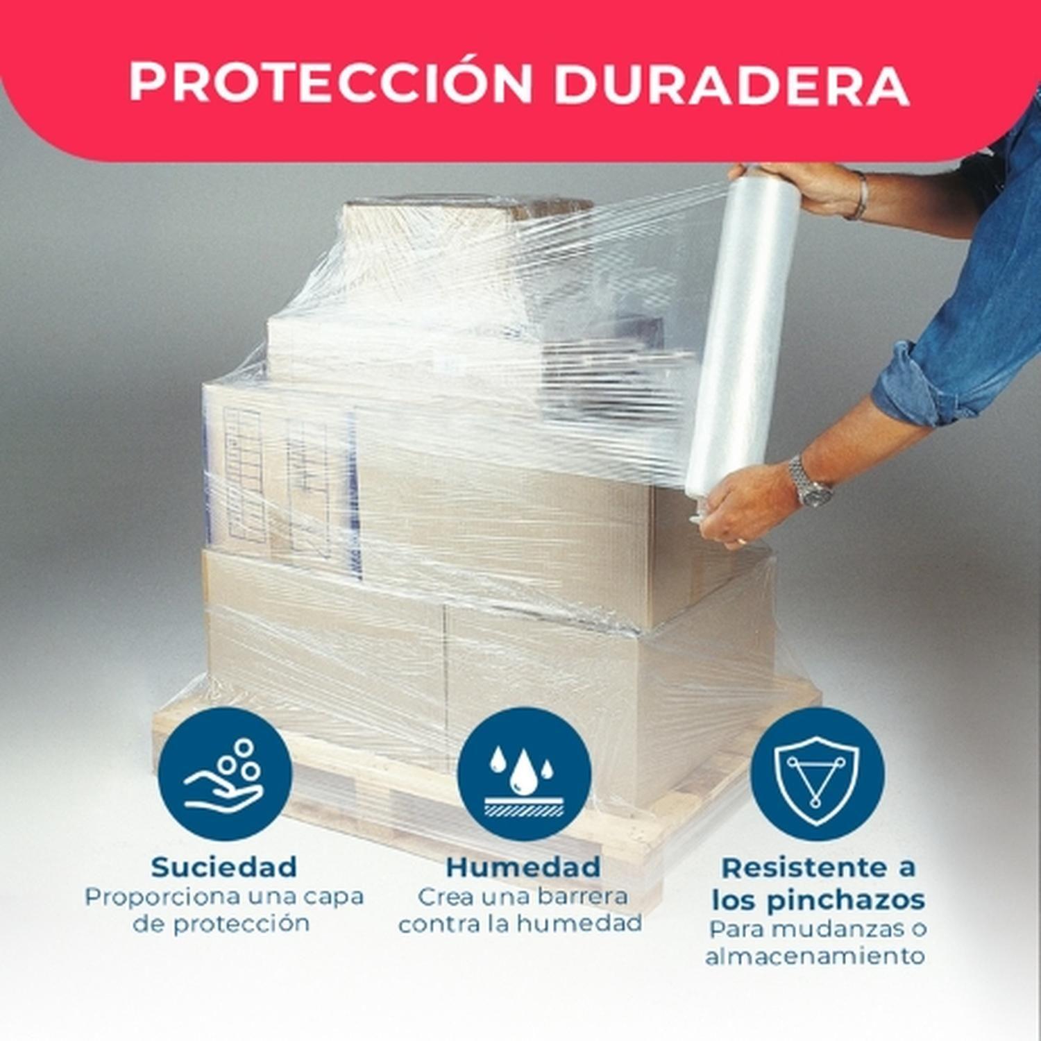 Film Stretch 1,4kg 275m Transparente Pack Mayorista - 1 ud-4