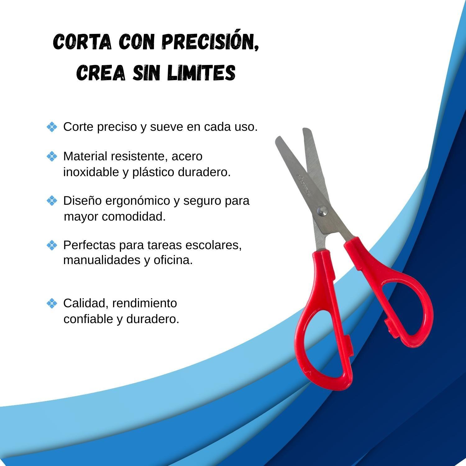 Tijera Escolar Clásica Colores Surtidos - 72 uds-1